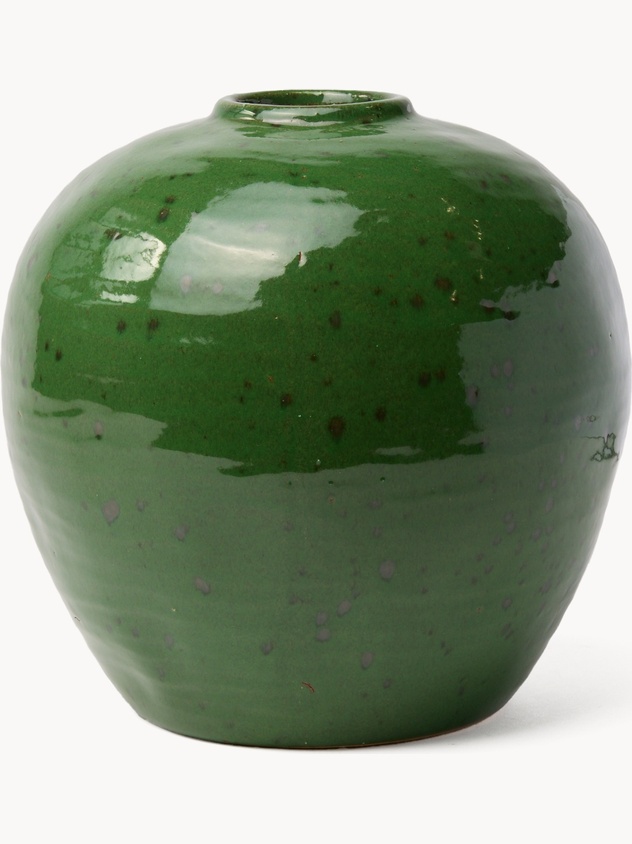 Round ceramic vase