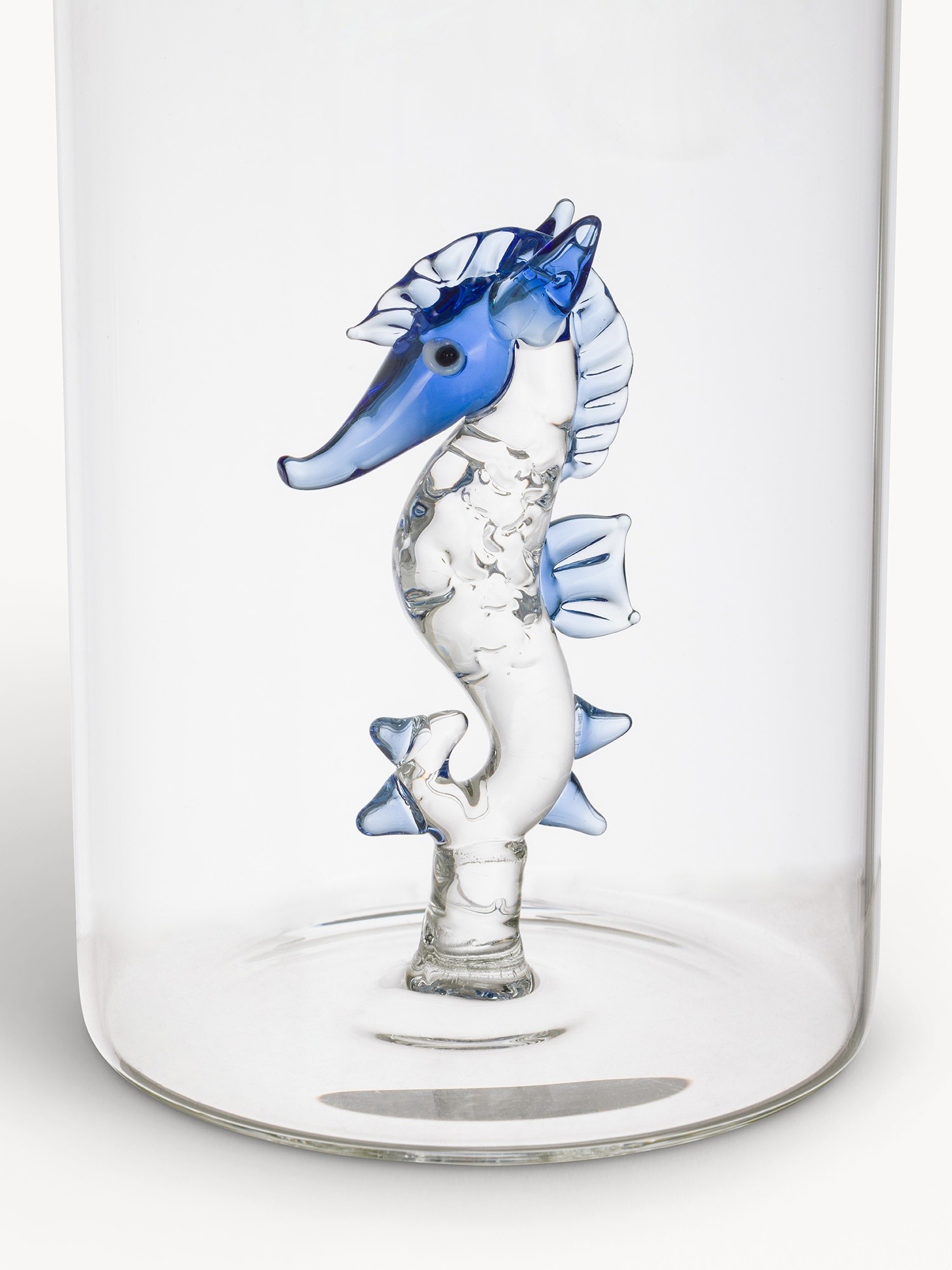 Borosilicate glass tumbler with seahorse detail, Transparent, large image number 0