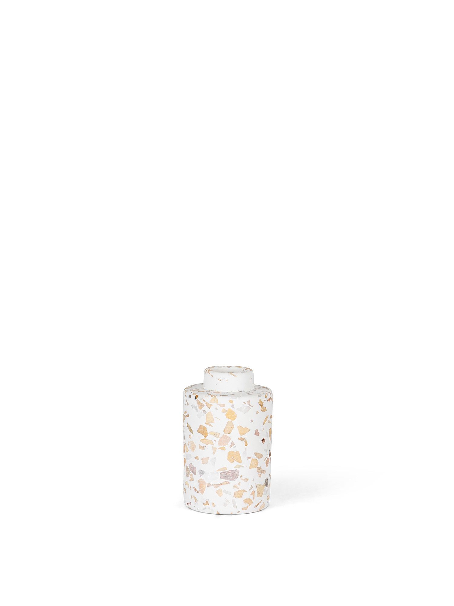 Terrazzo effect jar, White, large image number 0
