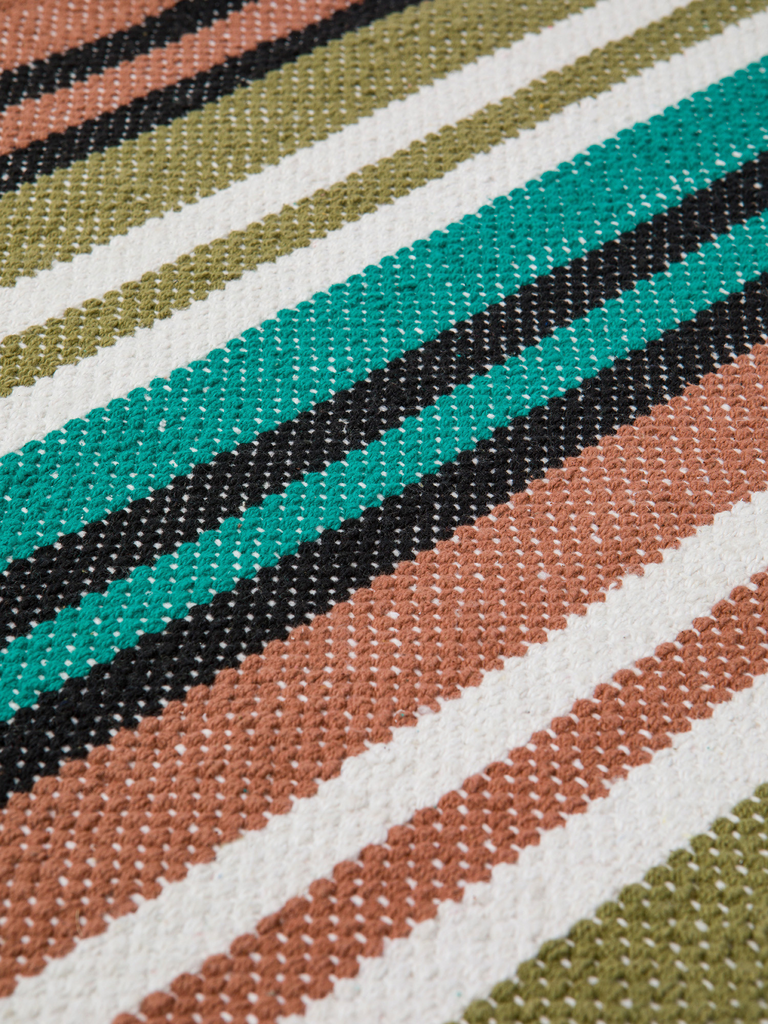 Striped cotton kitchen rug, Multicolor, large image number 1