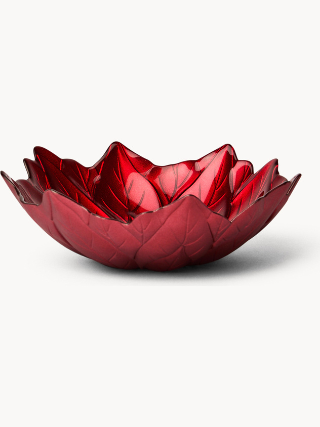 Glass bowl with a Christmas star design