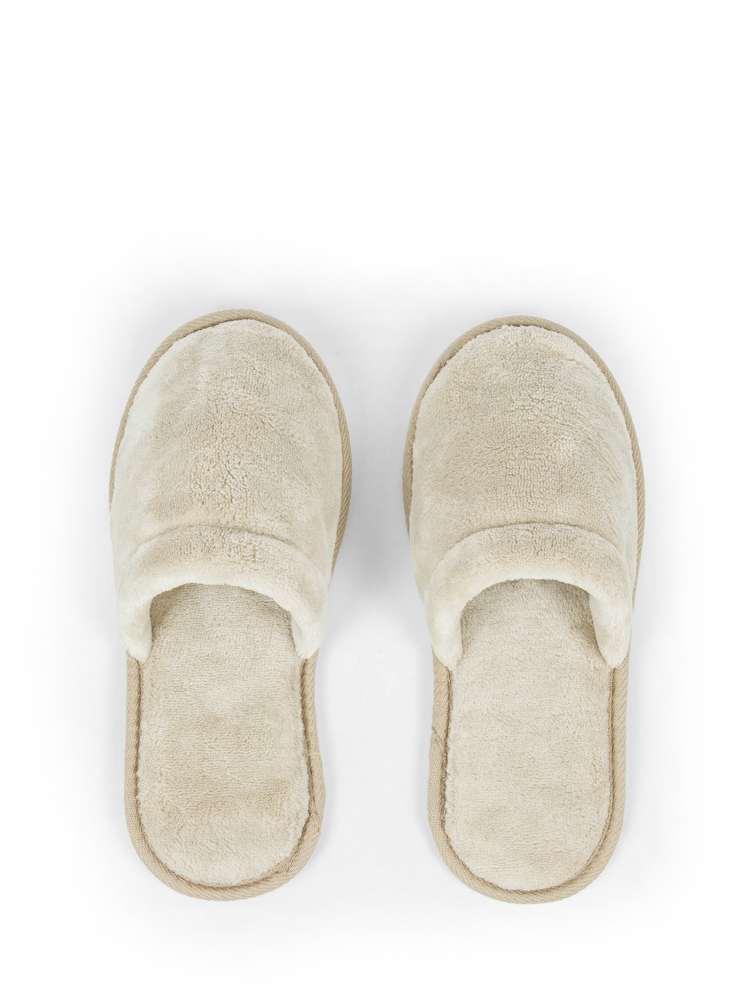 Pantofole in pile, Beige, large image number 0