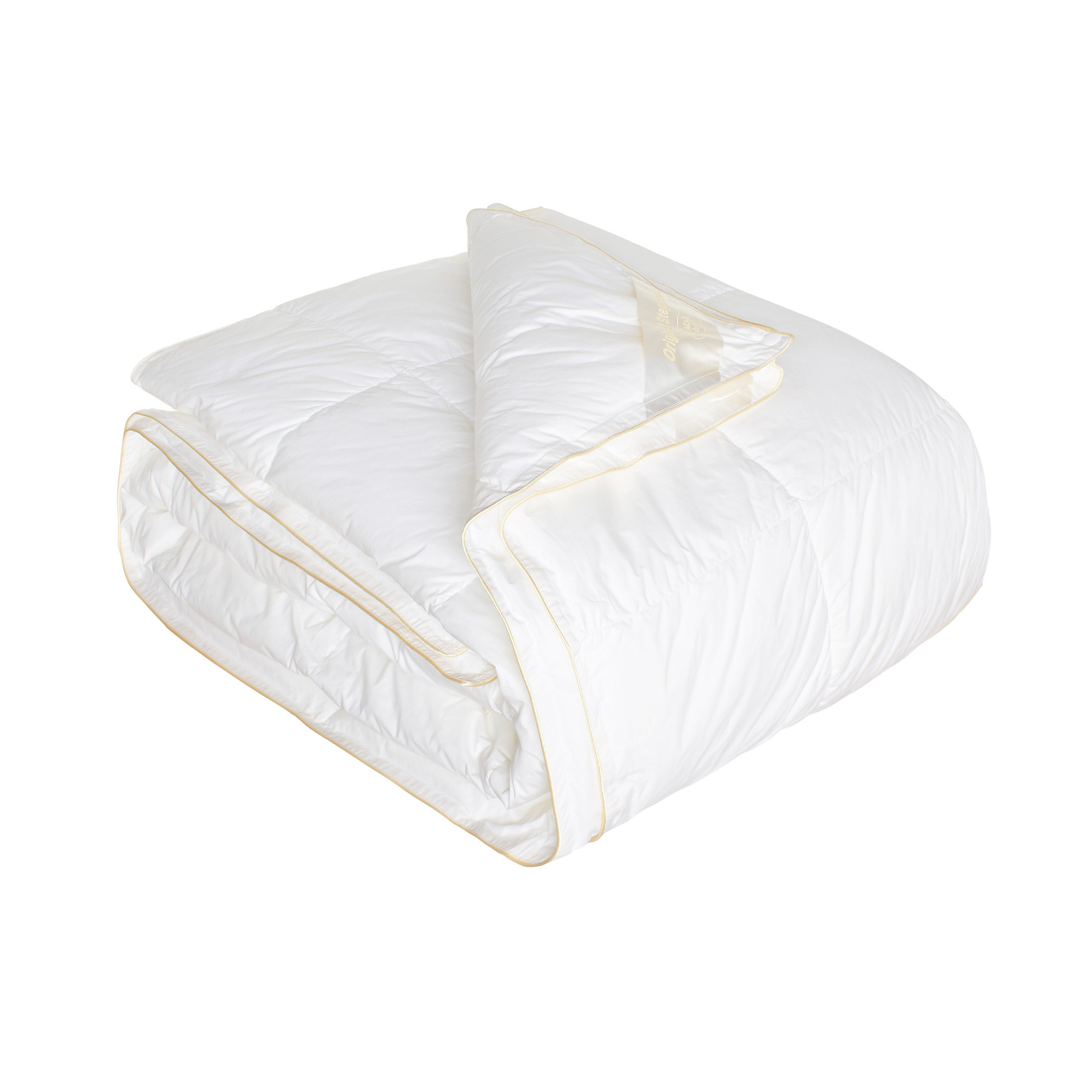 Dual 4-seasons duvet with feathers, White, large image number 0