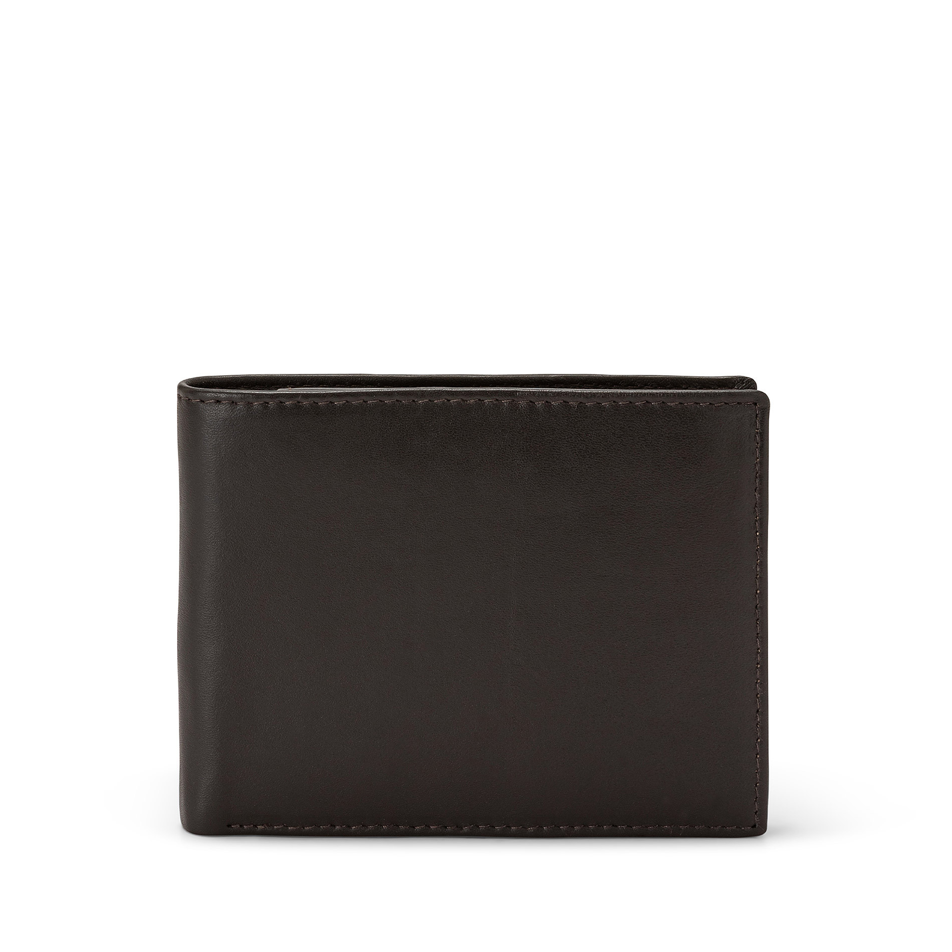 Luca D'Altieri leather wallet, Dark Brown, large image number 0