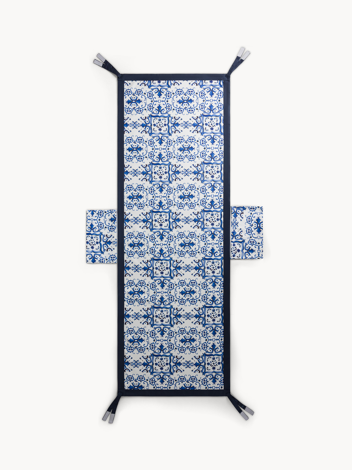 Microfiber sunbed towel with Sicily motif, Blue, large image number 0