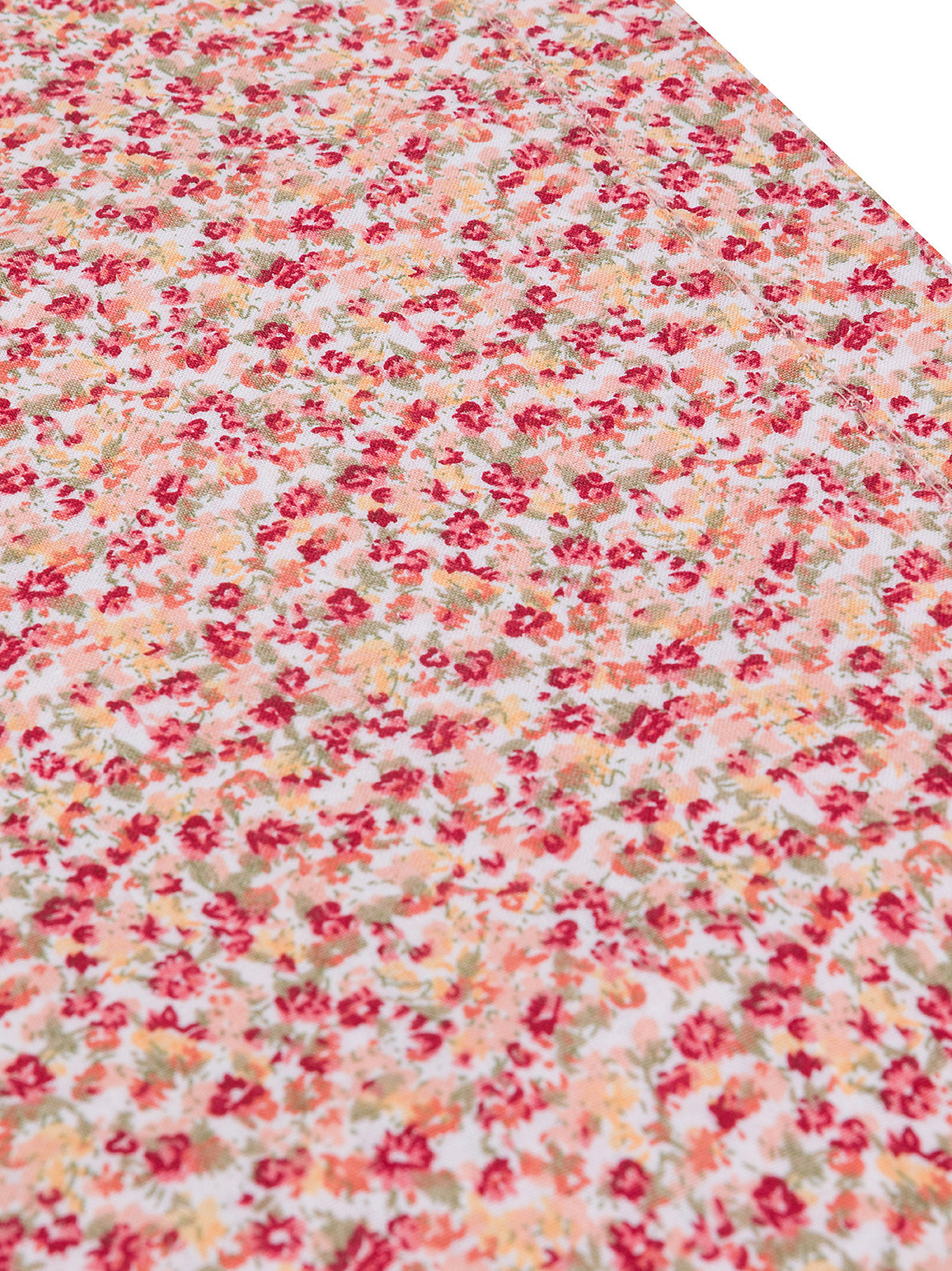 100% cotton runner with little flowers print, Pink, large image number 1