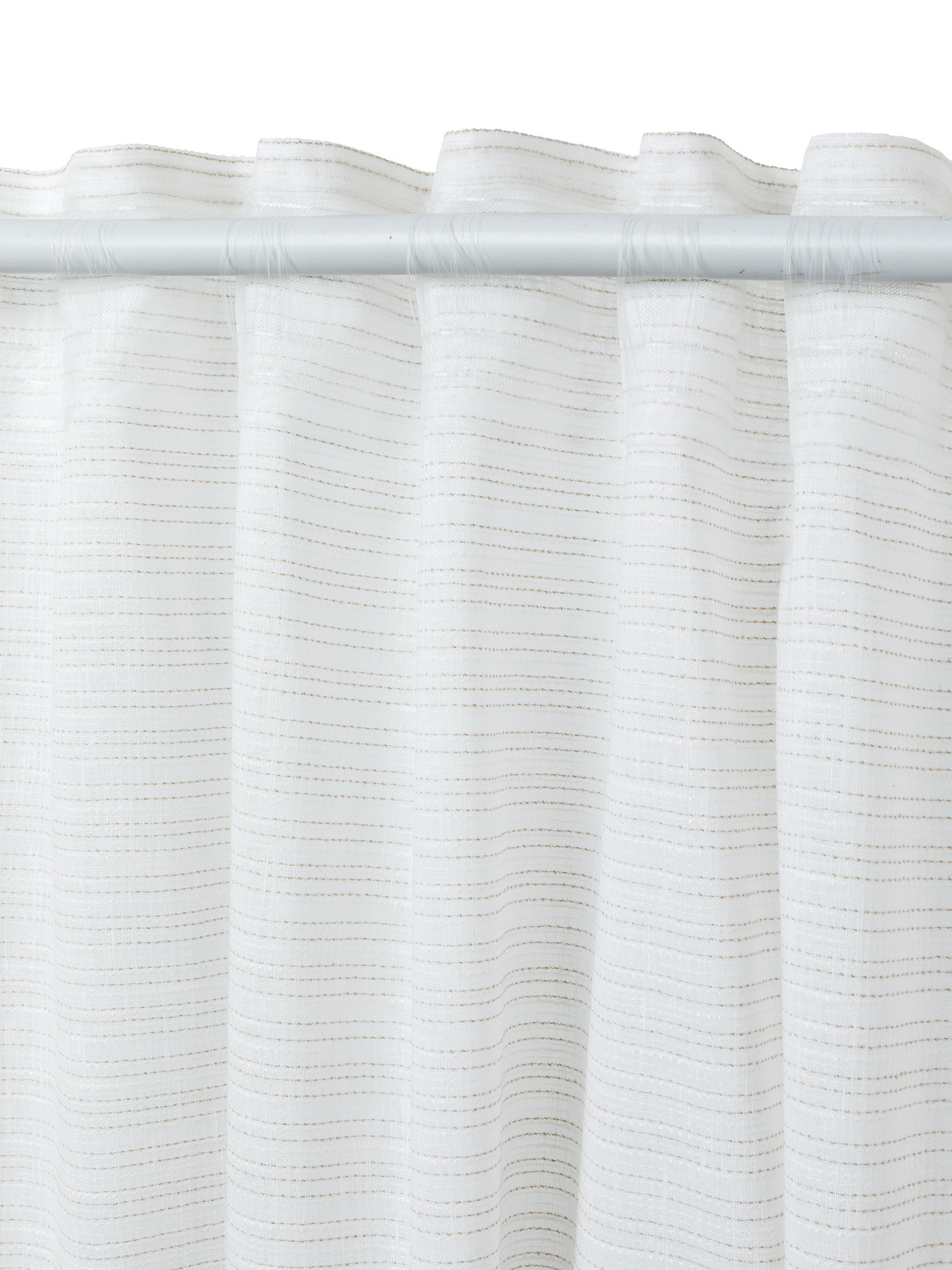 Curtain with raised stitching, White, large image number 2