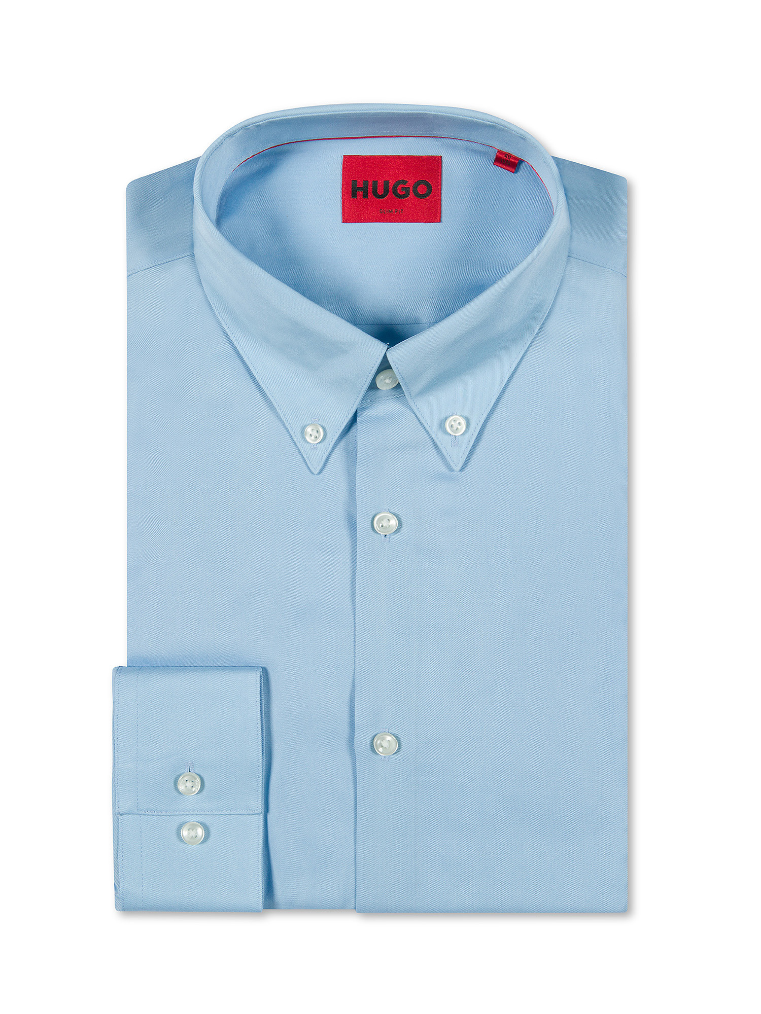 Hugo - Slim fit shirt, Light Blue, large image number 0