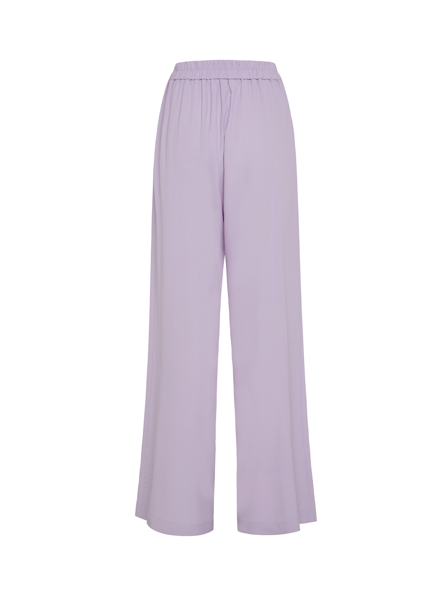 Momonì - Aspen pants in cràªpe-silk blend, Purple Wisteria, large image number 1