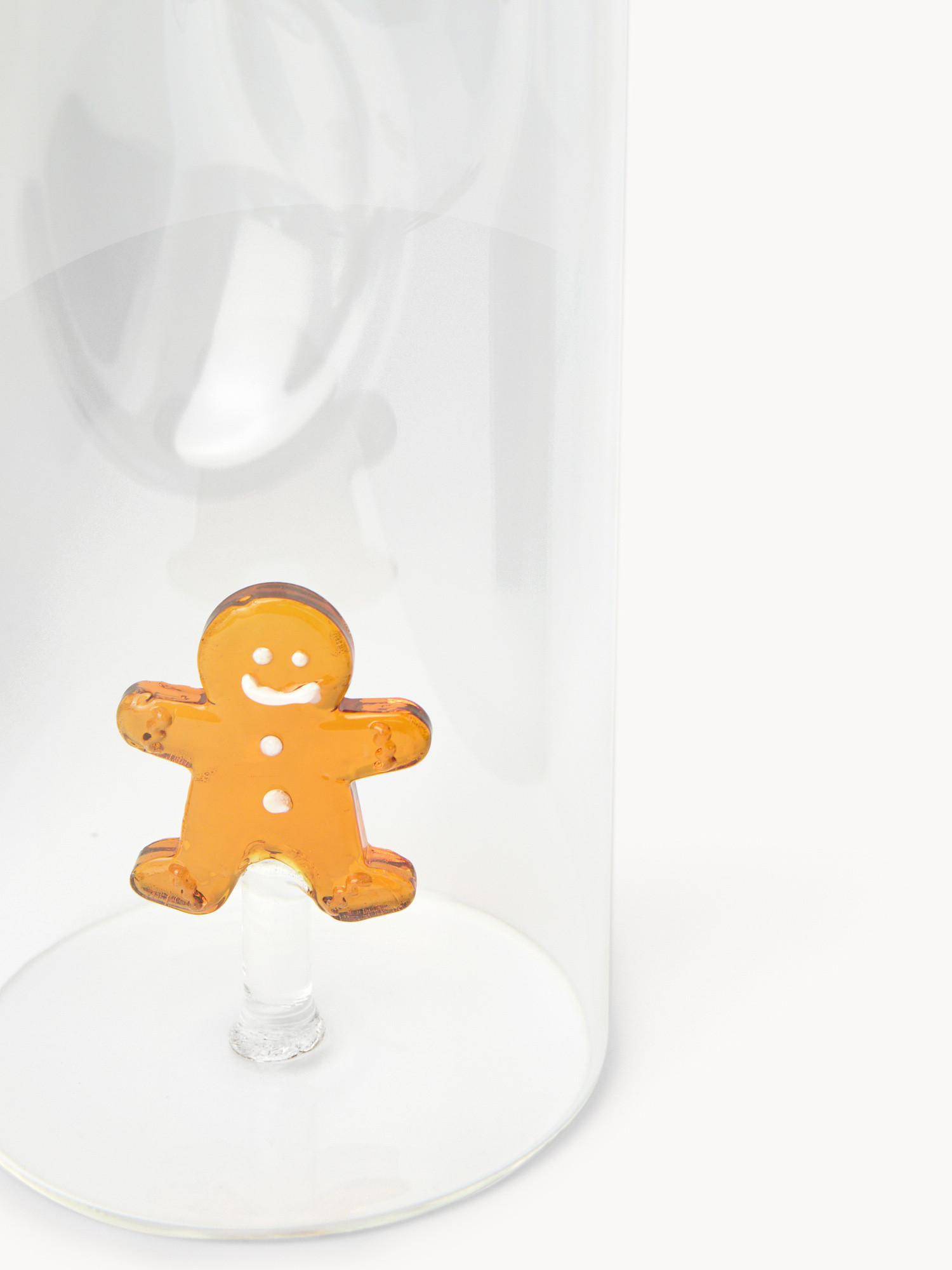 Caraffa in vetro borosilicato dettaglio gingerbread, Trasparente, large image number 1