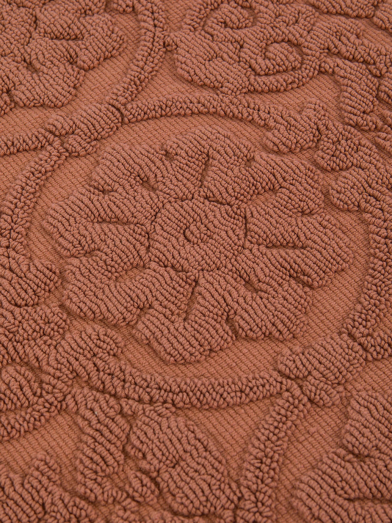 Zefiro solid color cotton shower mat, Light Brown, large image number 1