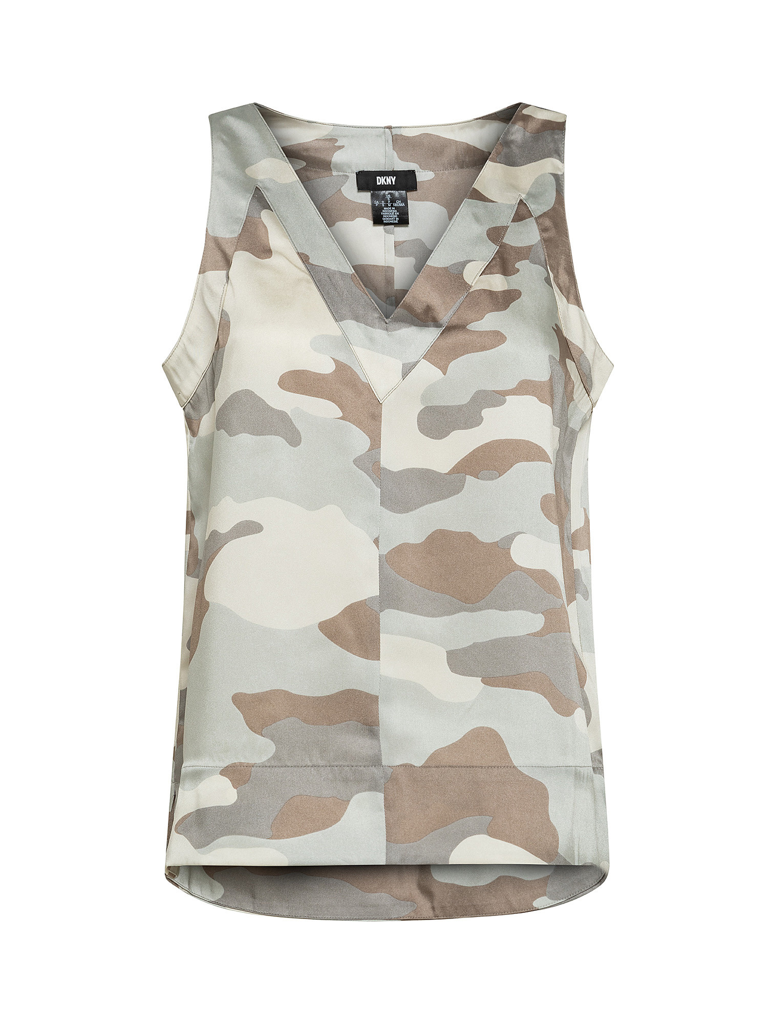 Top with print, Beige, large image number 0