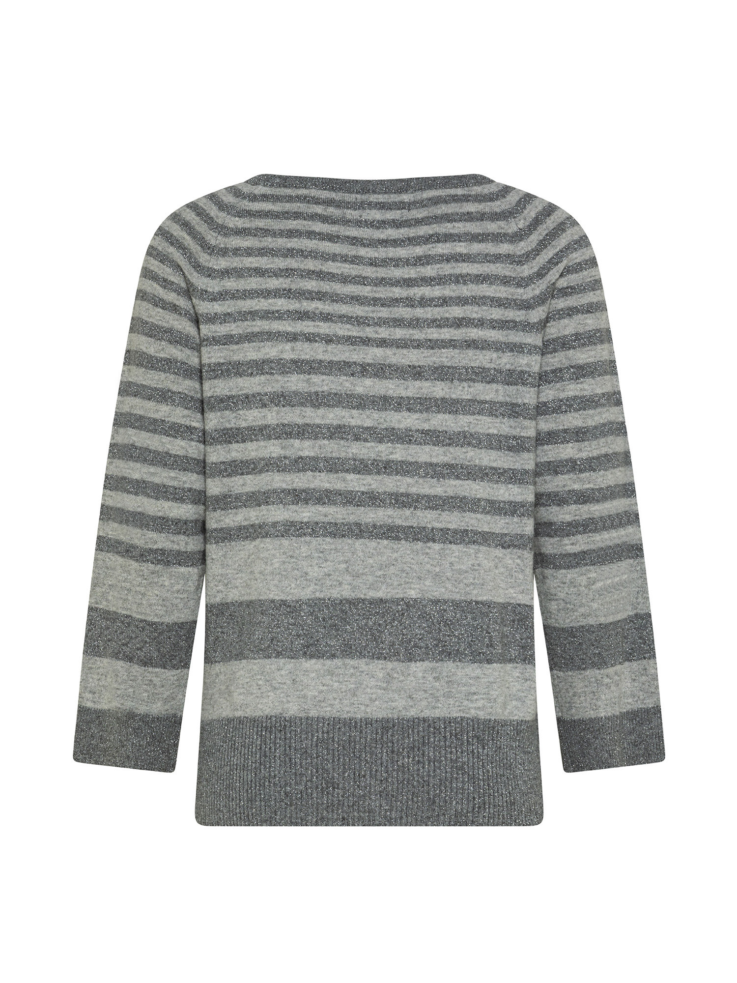 Koan - Striped sweater with slits, Grey, large image number 1