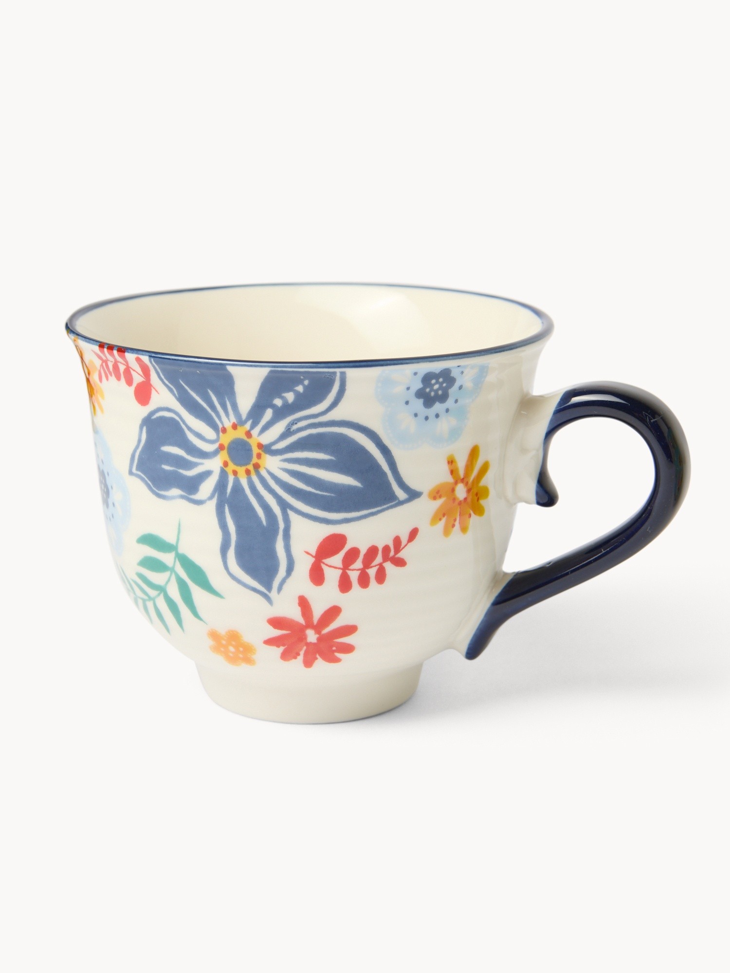 Tazza colazione in new bone china motivo fiori - Prezzo di lancio, Multicolor, large image number 1