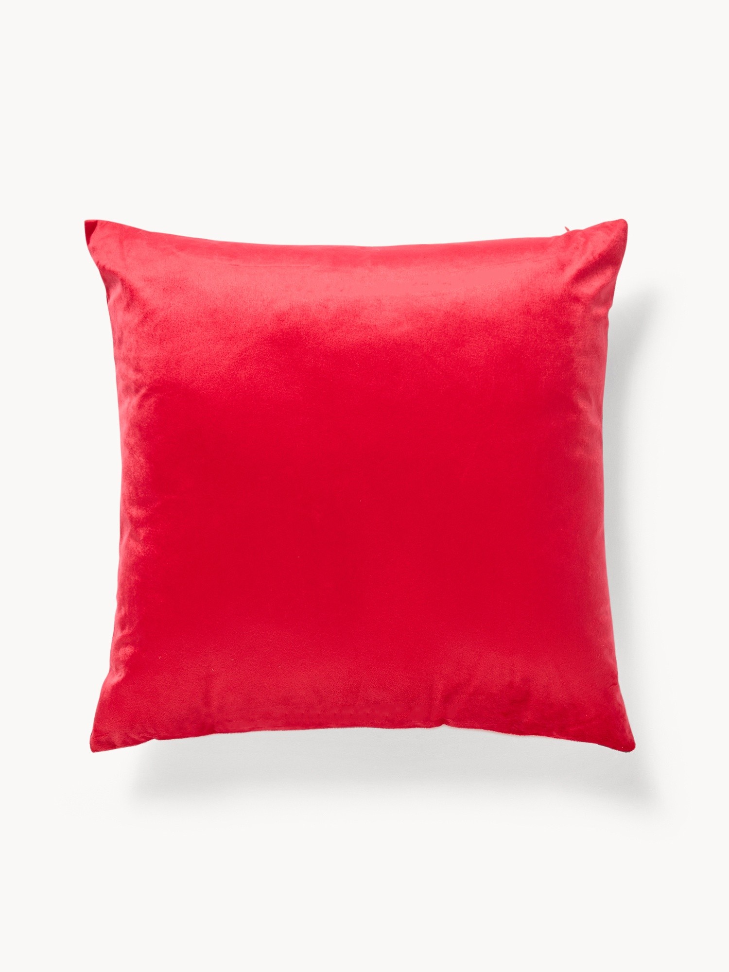Velvet cushion 45x45cm, Red, large image number 0