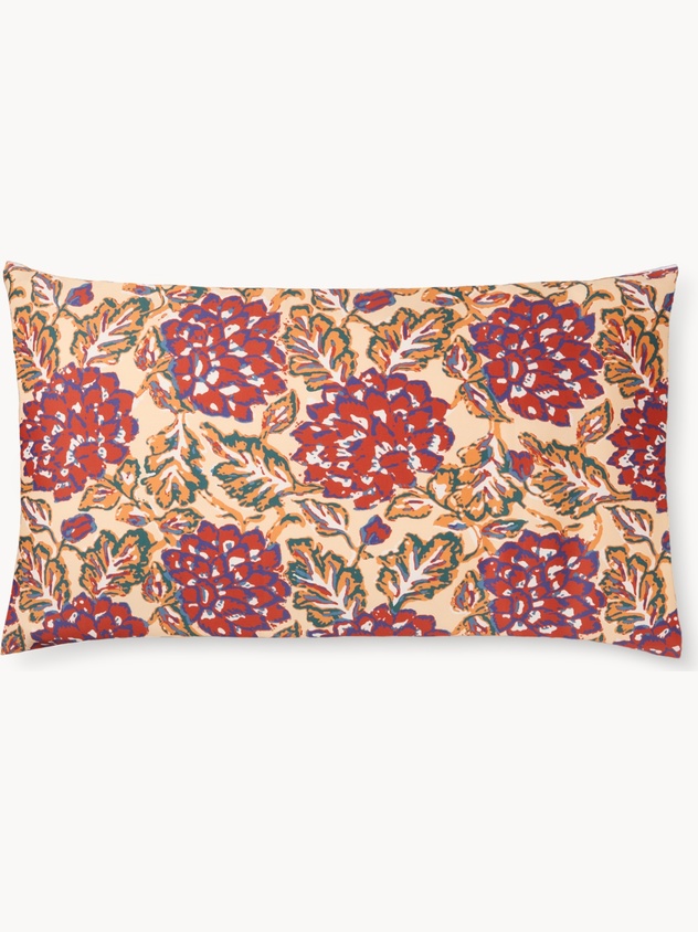 Federa in raso di cotone fantasia rose