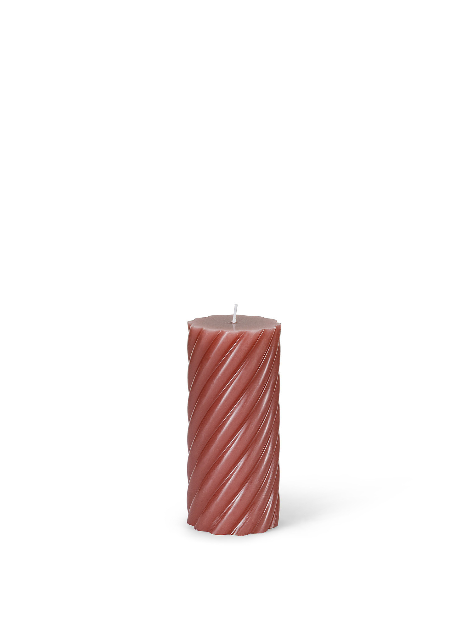 Solid color torchon candle, Red, large image number 0