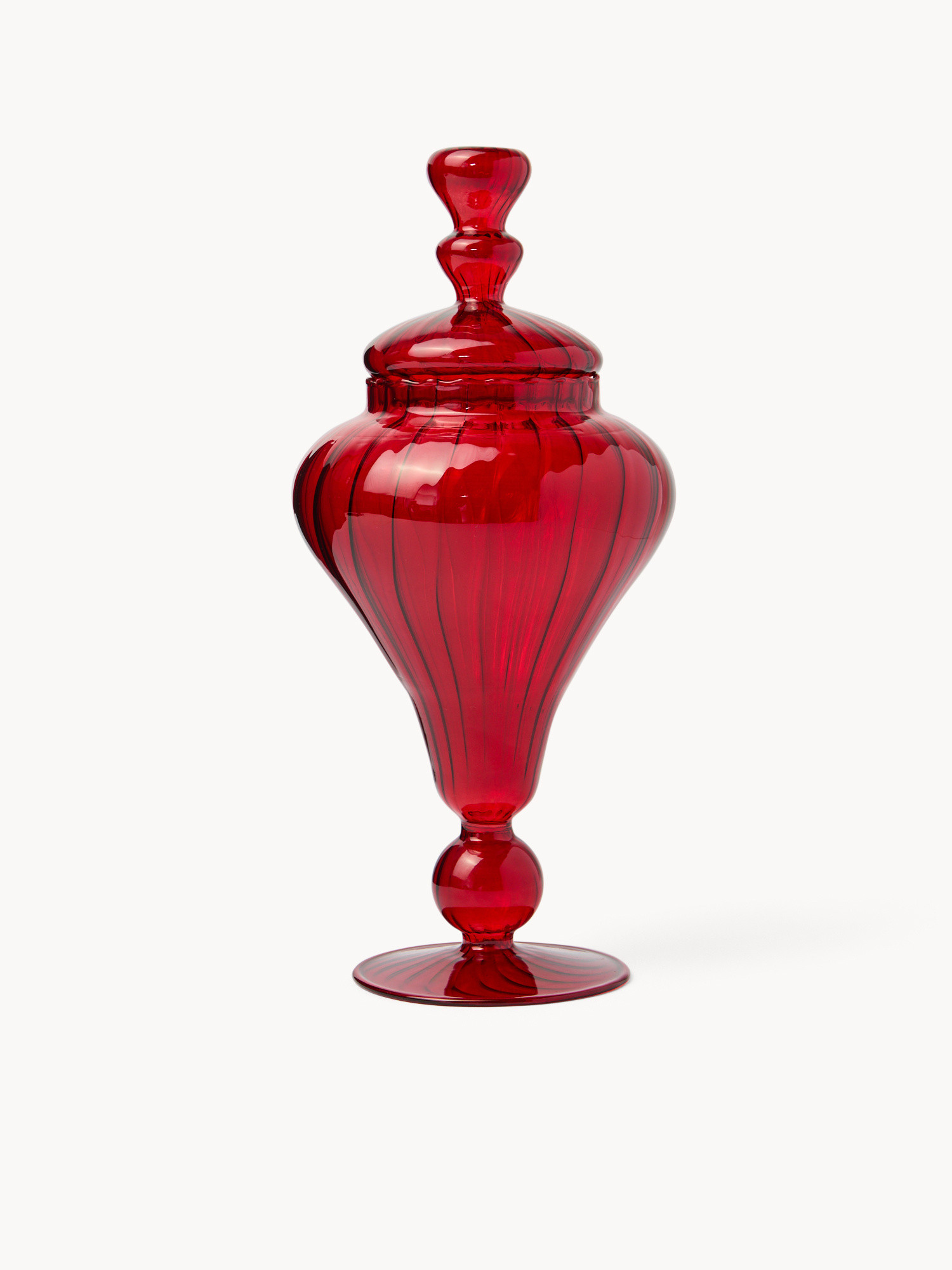 Borosilicate glass dessert tree, Red, large image number 0