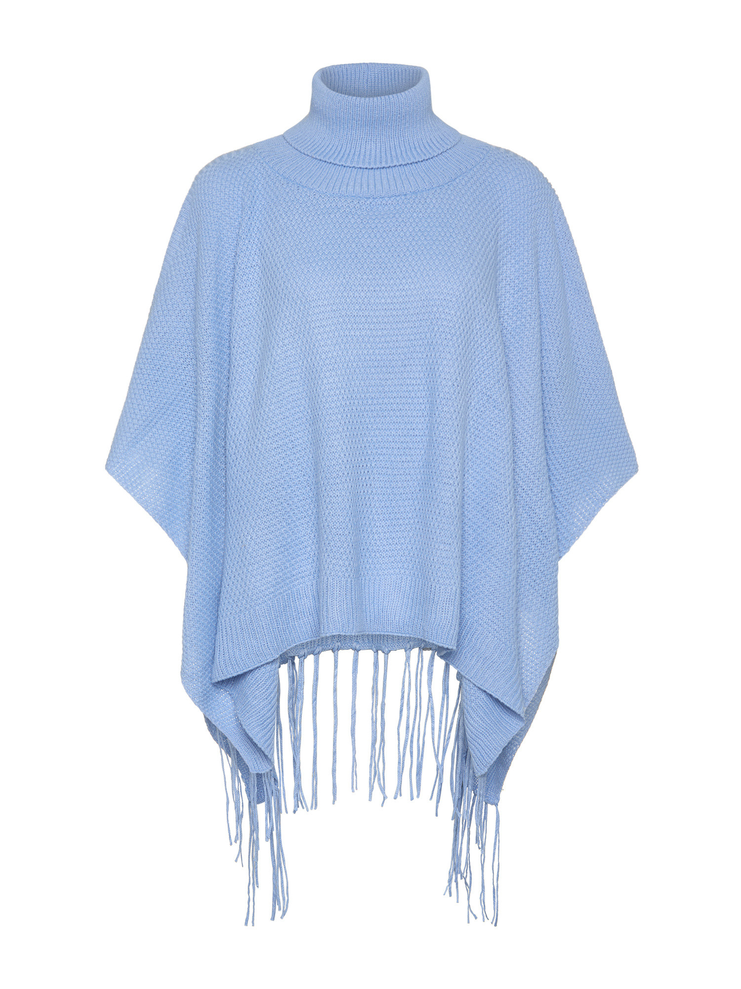 Koan - Knitted poncho, Light Blue, large image number 0
