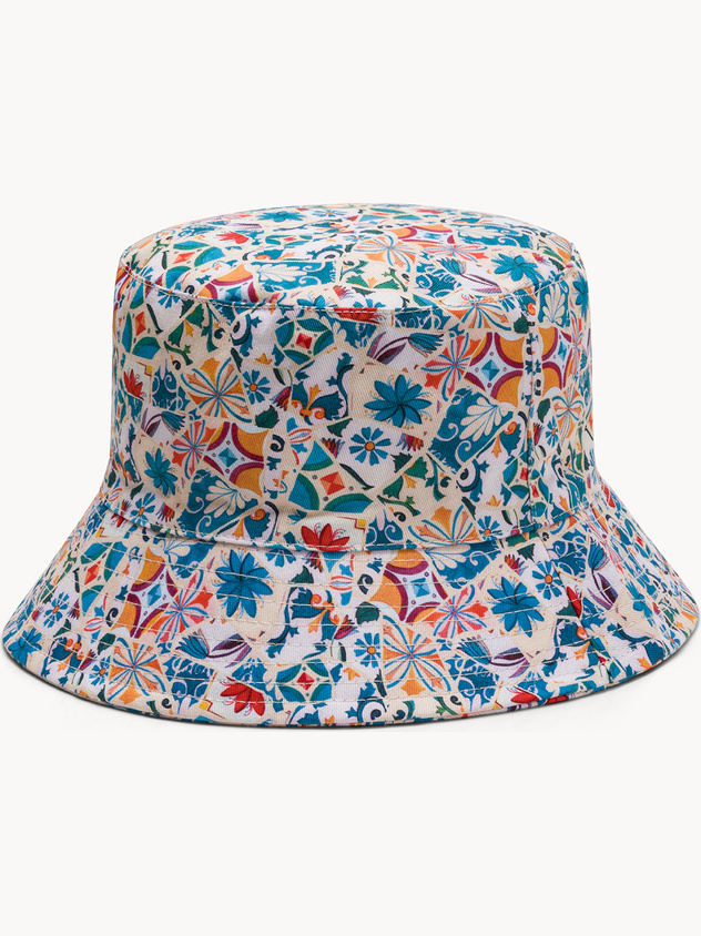 Cappello bucket motivo mosaico