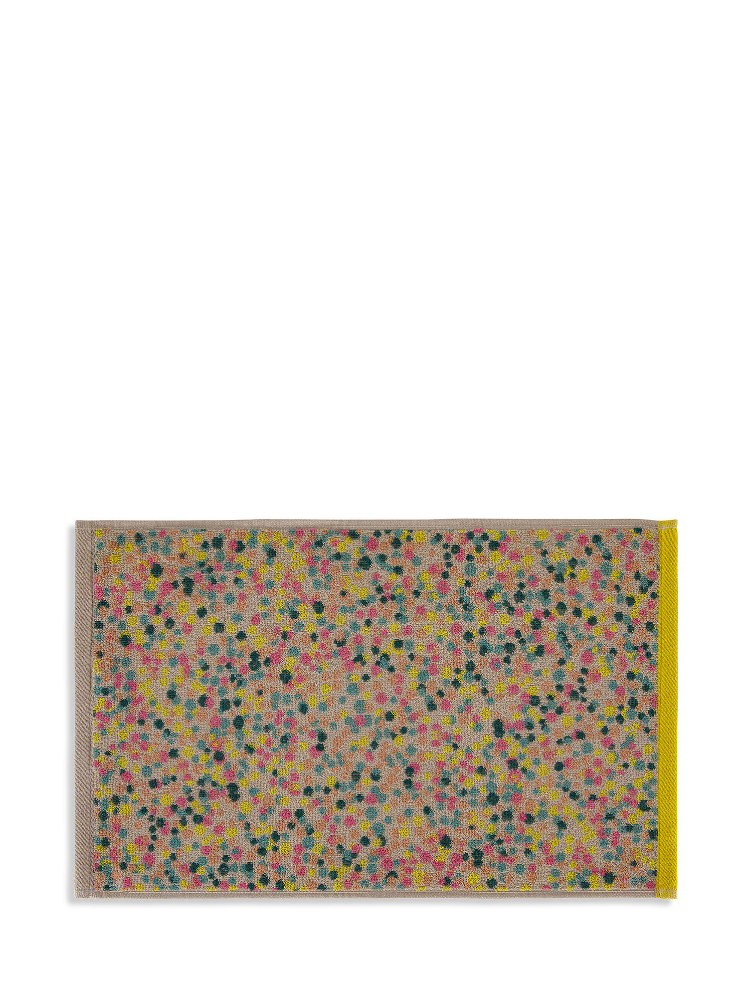 Asciugamano puro cotone tinto filo motivo a pallini, Multicolor, large image number 1