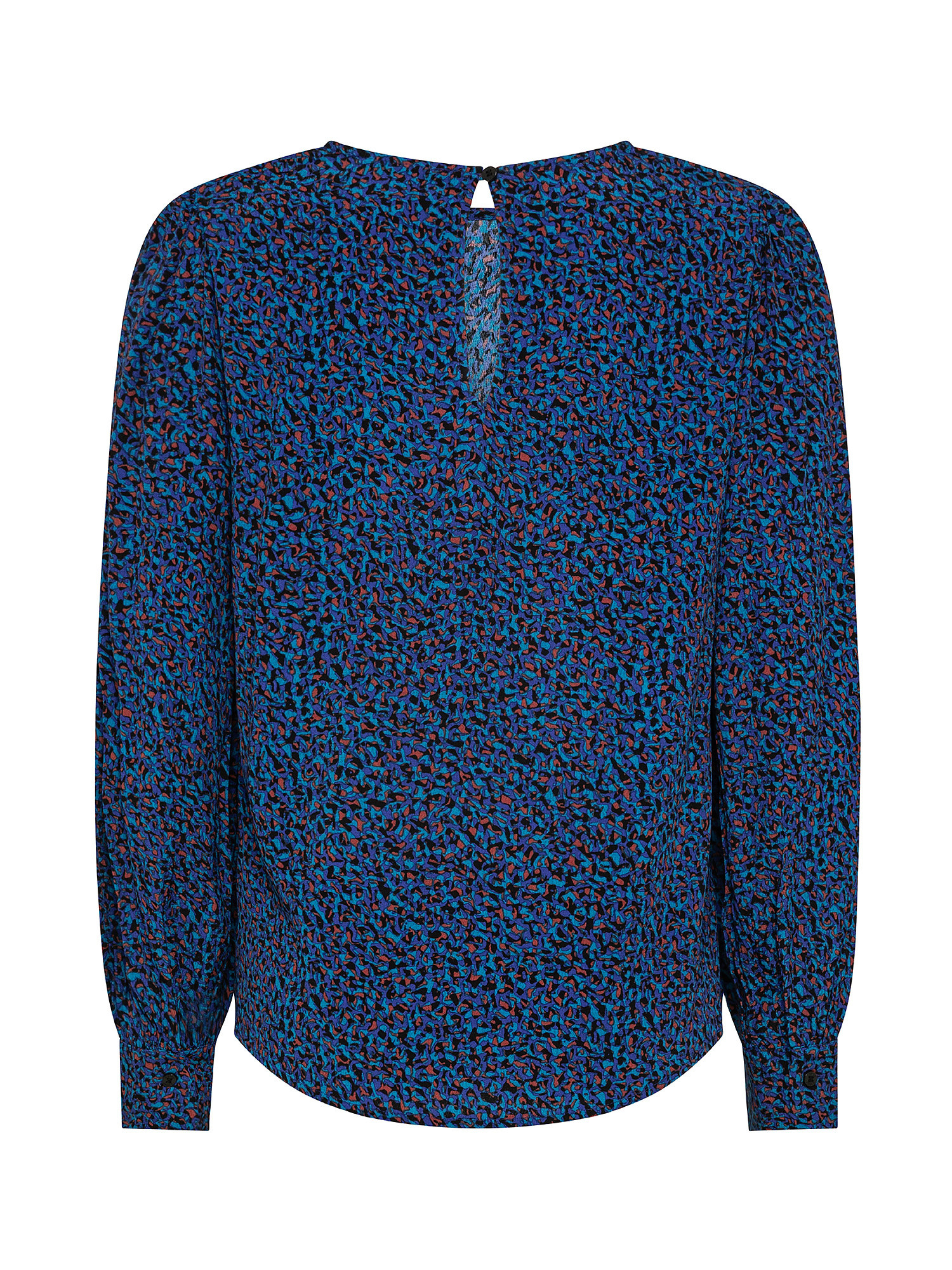 Patterned blouse, Dark Blue, large image number 1