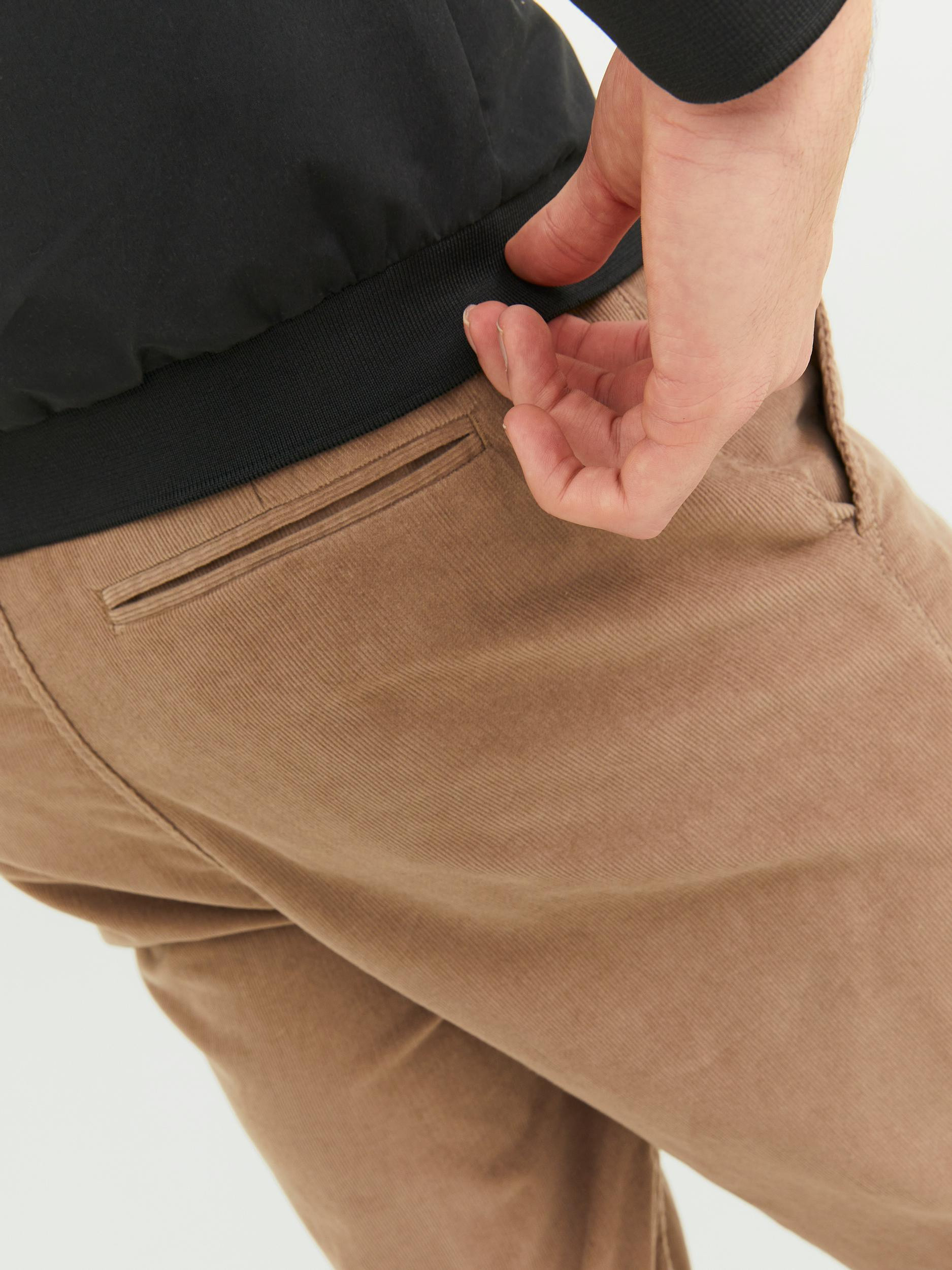 Jack & Jones - Pantaloni chino loose fit in cotone, Beige, large image number 6