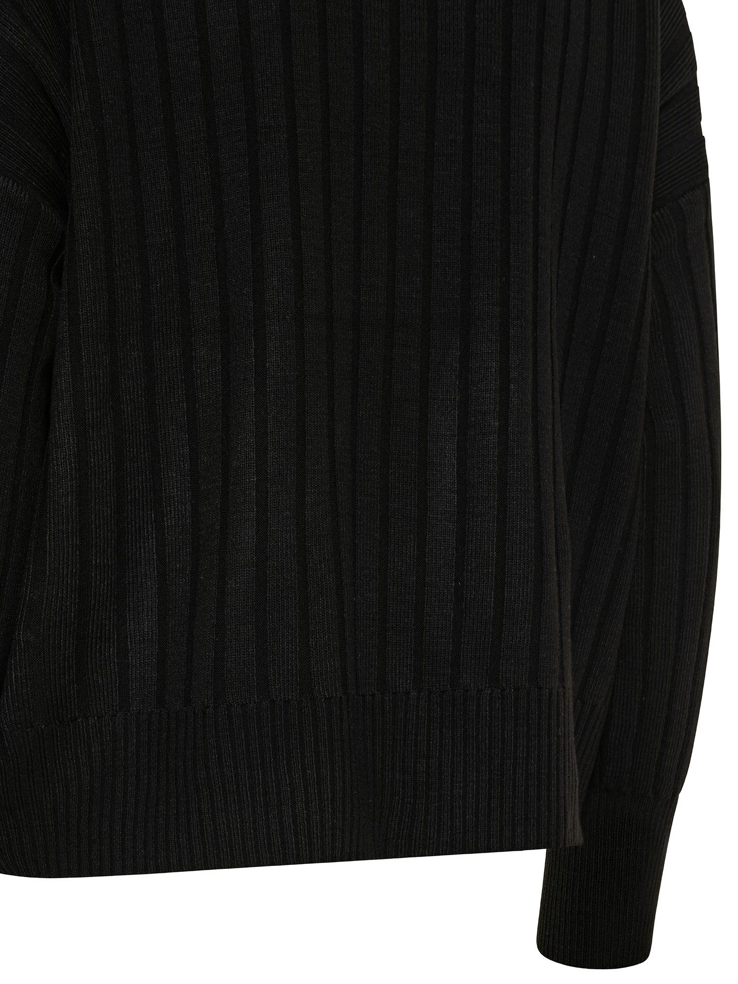 ribbed pullover, Black, large image number 2