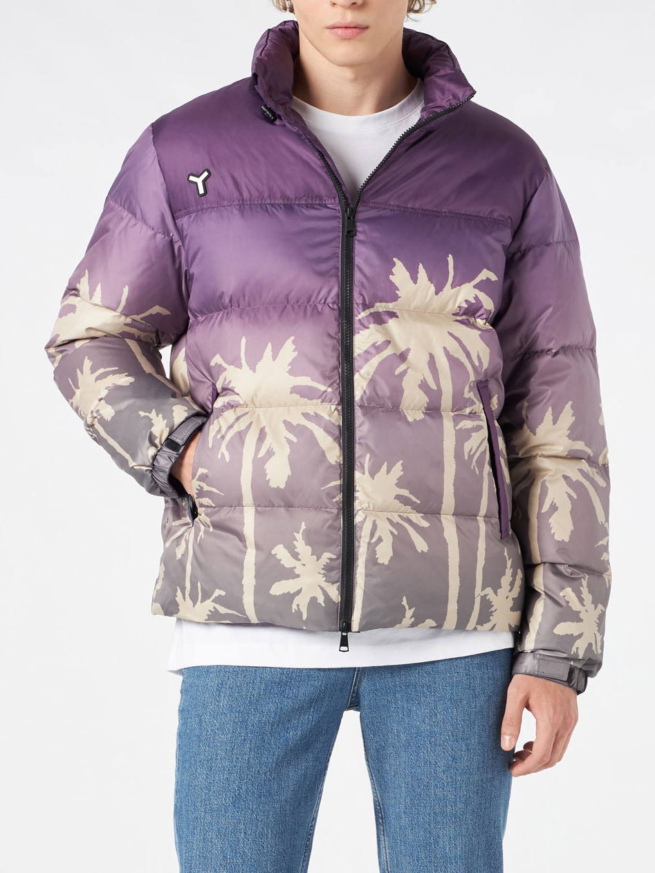 Yes I Am - Down jacket with reversible print, Purple, large image number 1