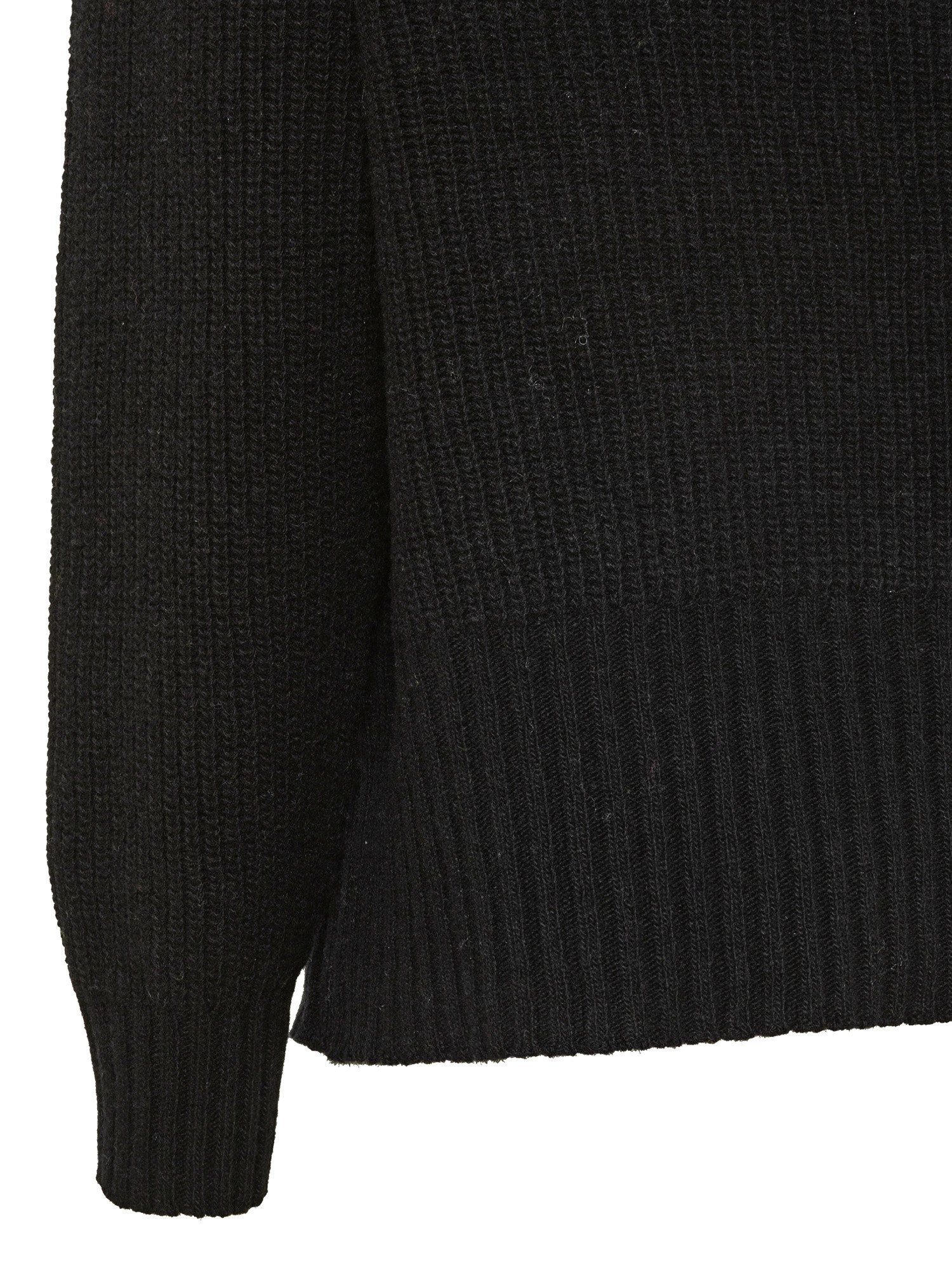 K Collection - Carded wool turtleneck pullover, Black, large image number 2