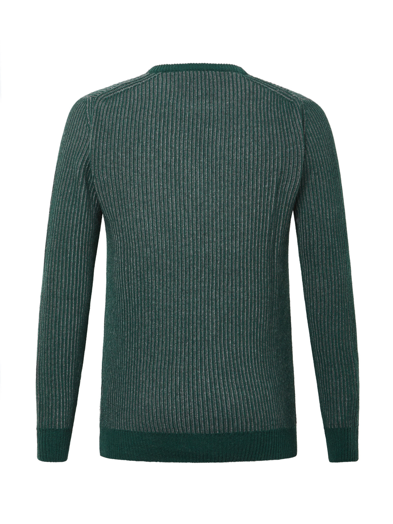 Luca D'Altieri - Cashmere blend crew neck sweater with noble fibres, Green, large image number 1