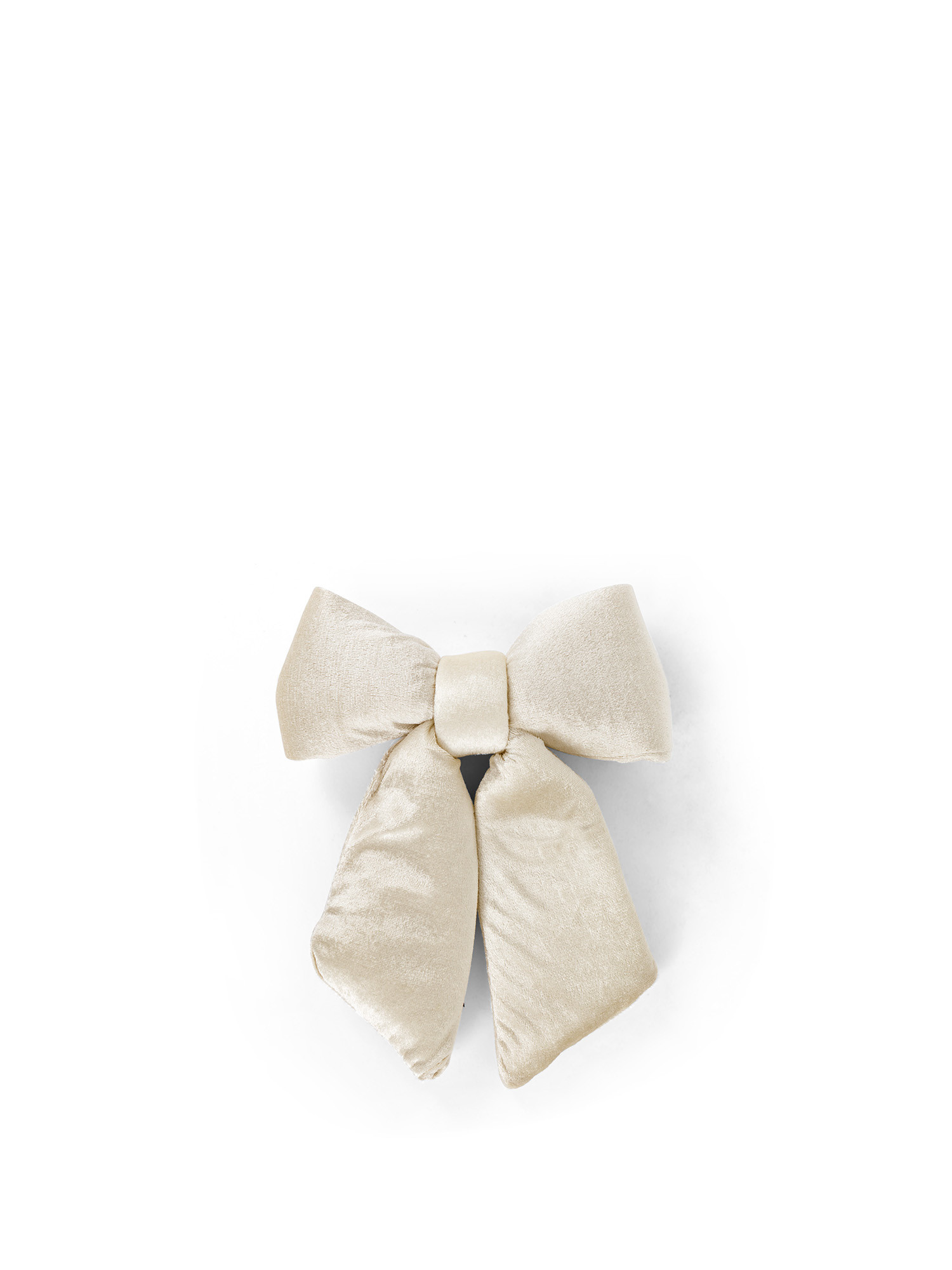 Decorative velvet bow, White 1, large image number 0