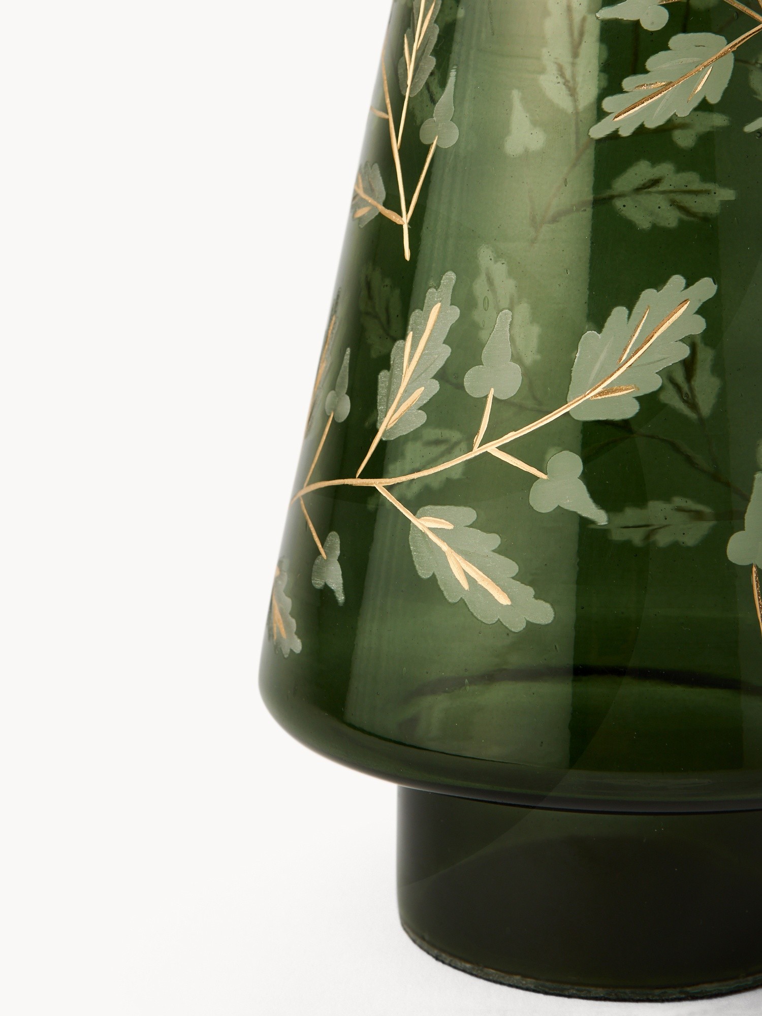 Glass Tree Decoration, Green, large image number 1