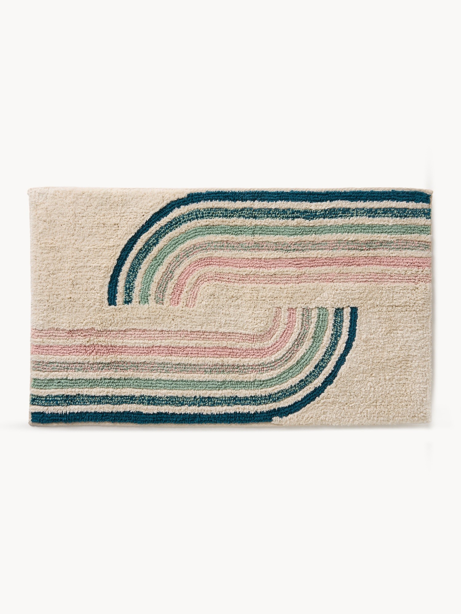 Tufted cotton bath mat, Multicolor, large image number 0