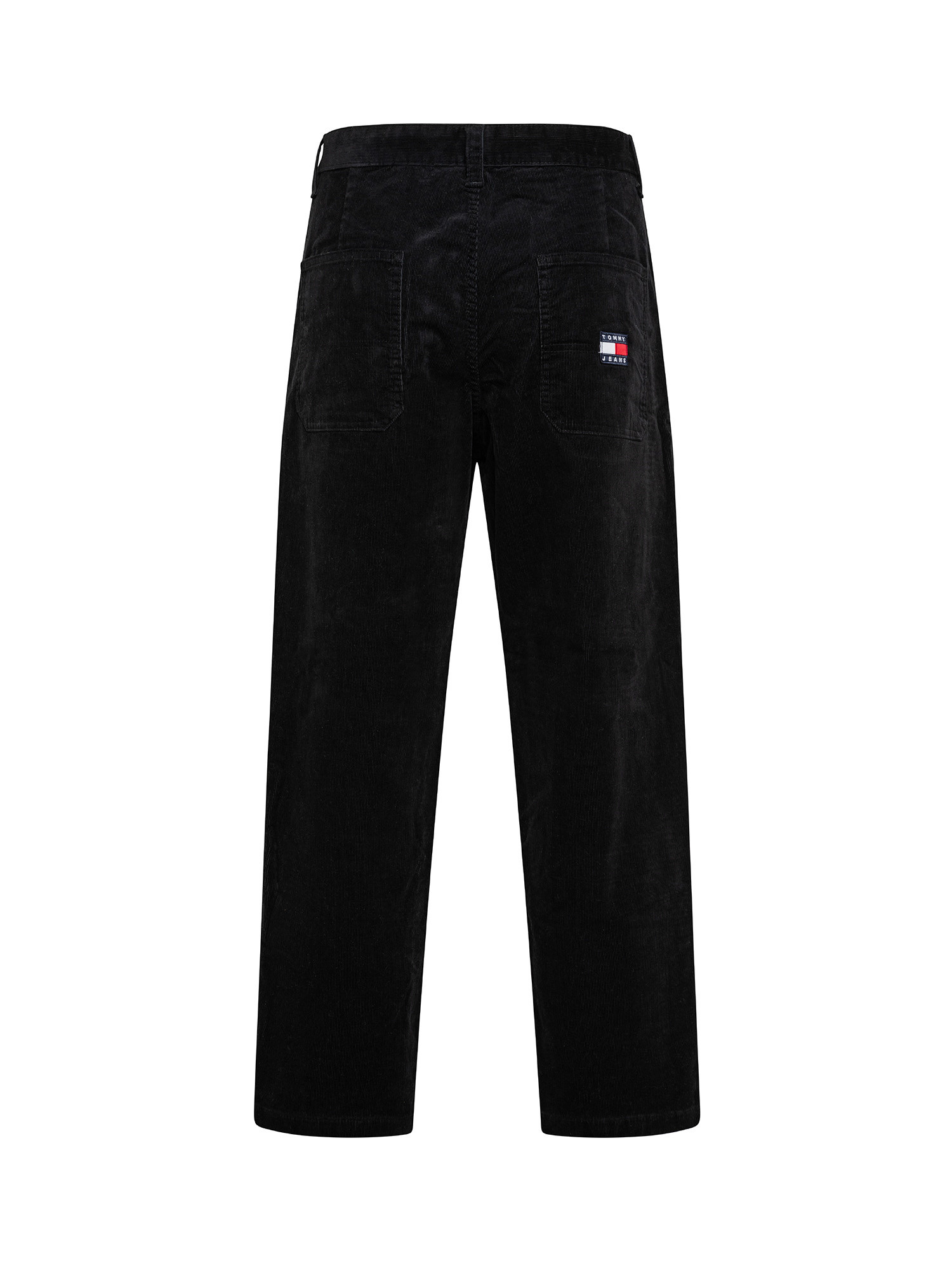 Chino pants in corduroy, Black, large image number 1