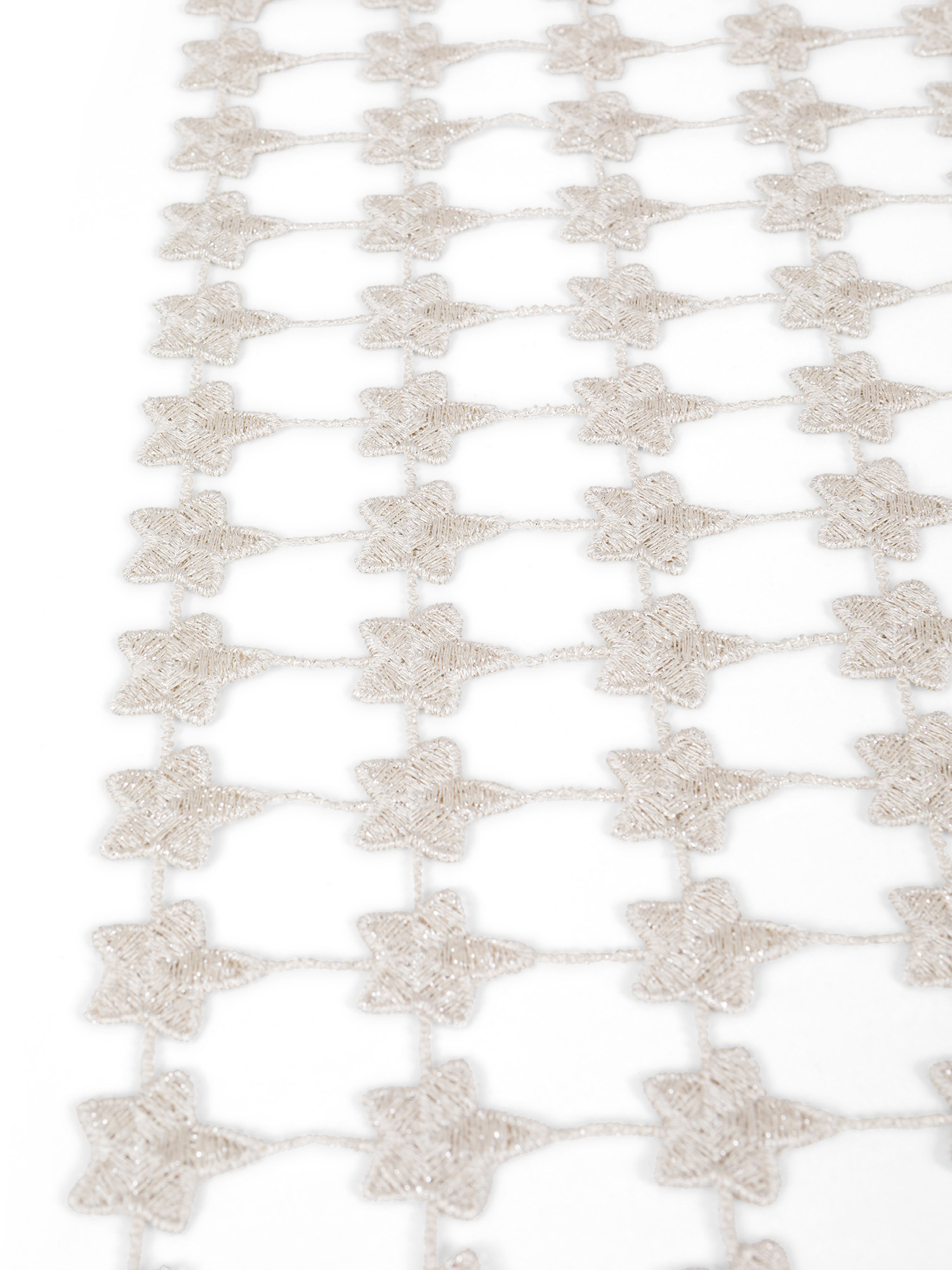 Runner con ricamo stelle lurex, Oro, large image number 1