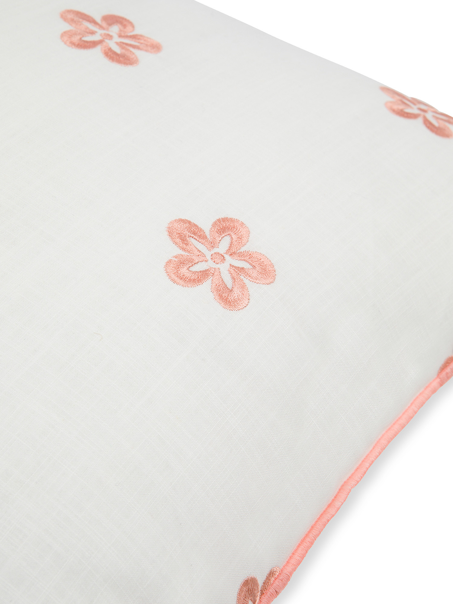 Cotton cushion with embroidery 45x45cm, Pink, large image number 2