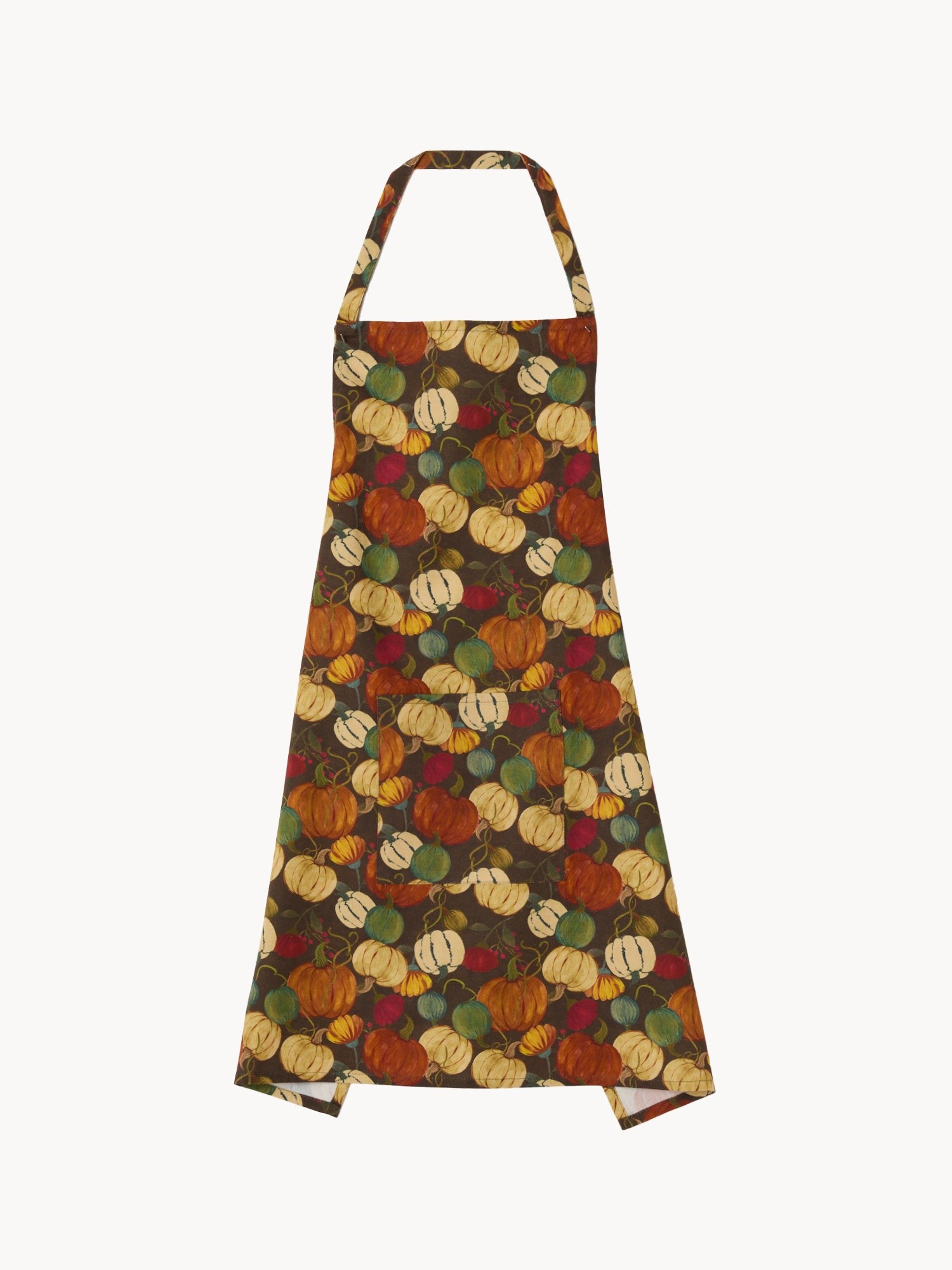 Kitchen apron with pumpkin print, Multicolor, large image number 0