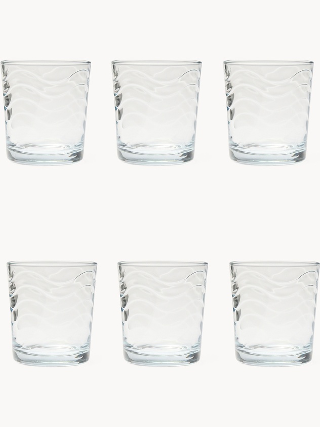 Set 6 bicchieri in vetro Toros - Prezzo di lancio