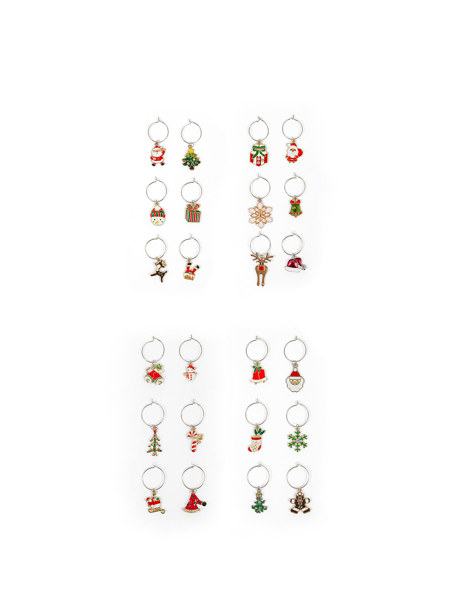 Set 6 charms segna bicchiere 