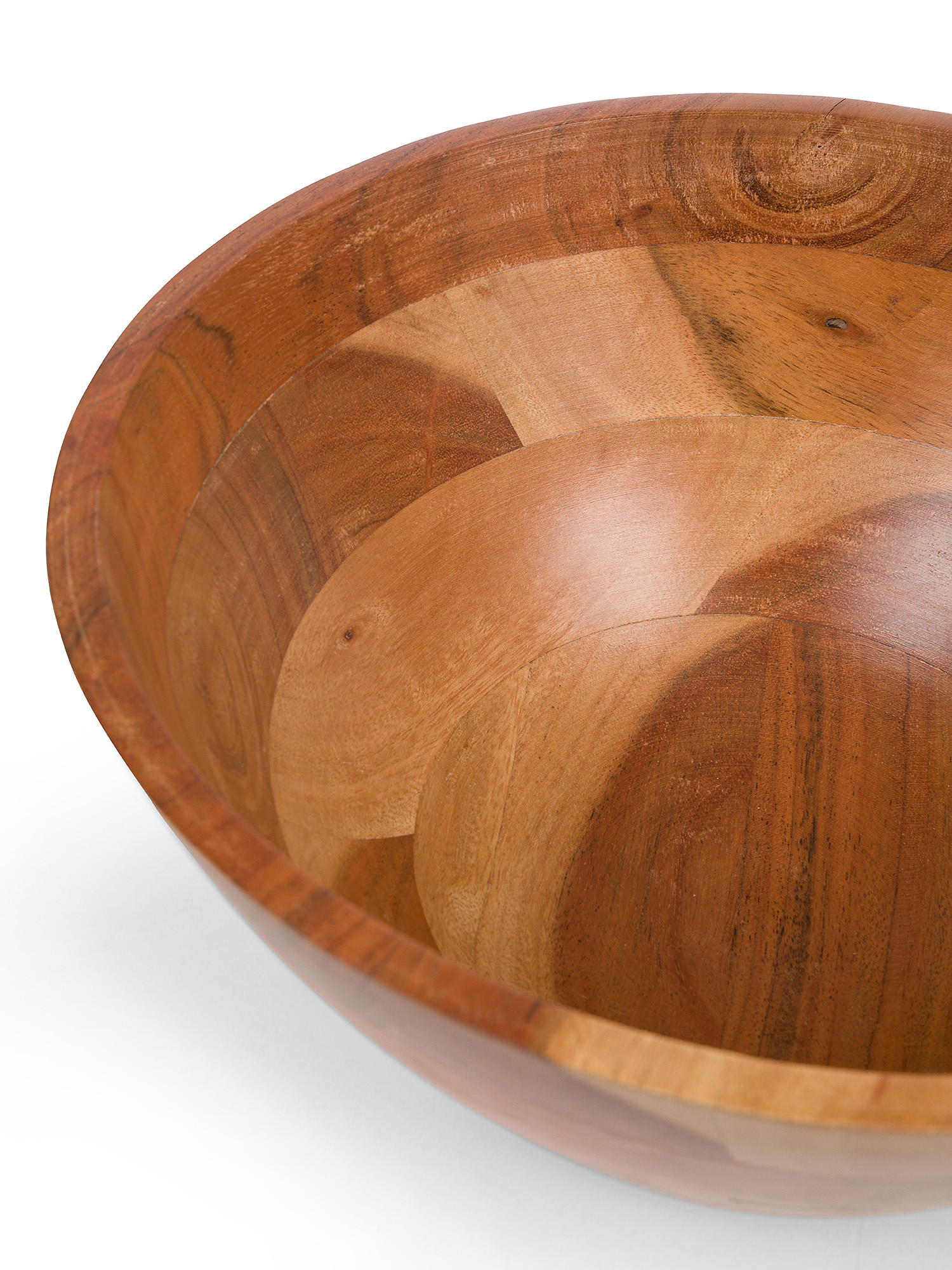 Acacia wood salad bowl, Natural, large image number 1