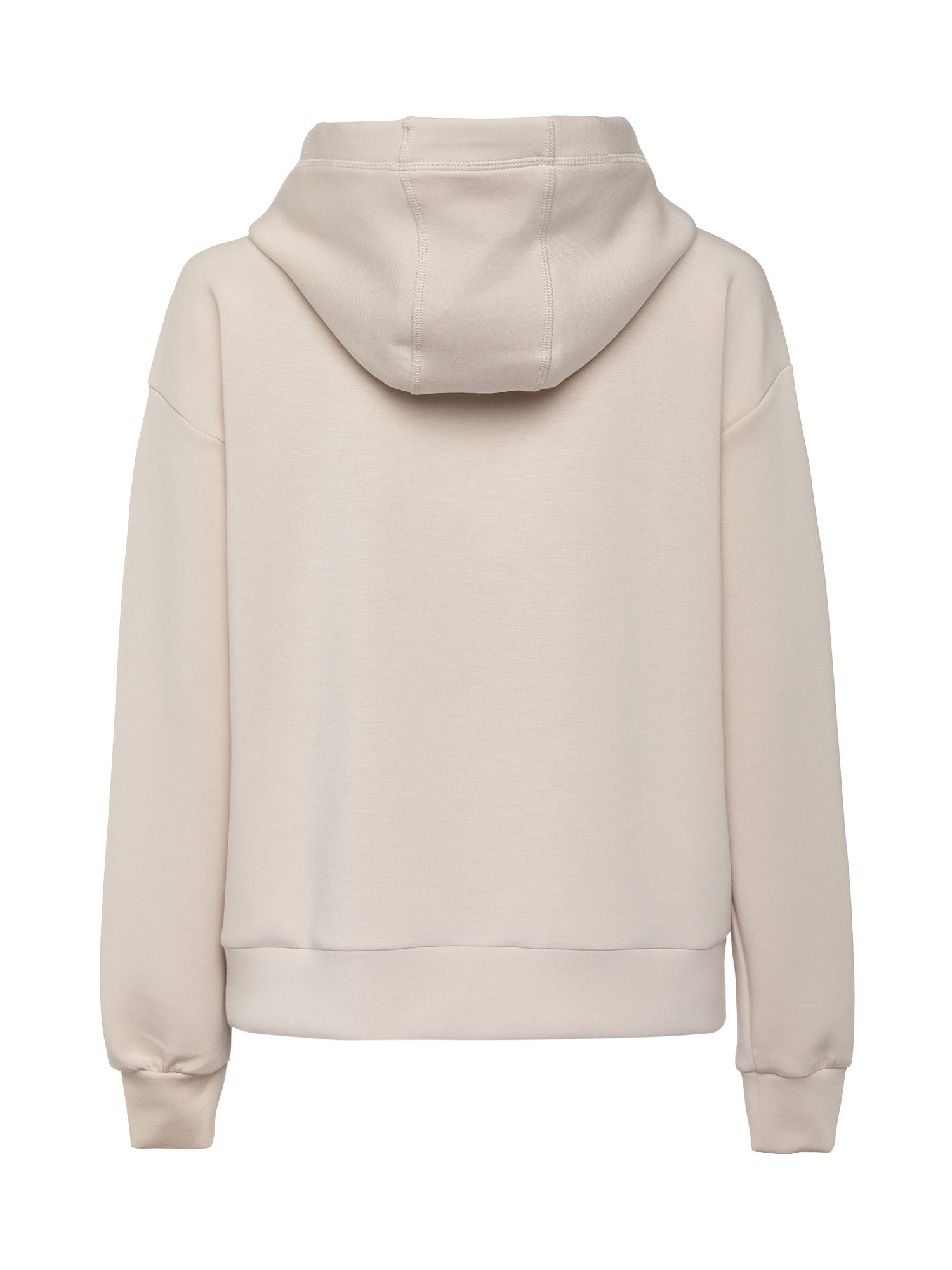 Armani Exchange - Hooded sweatshirt with logo print, Light Beige, large image number 1