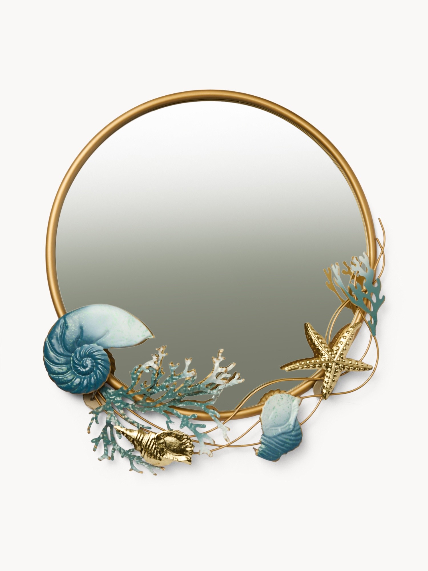 Decorazione da muro in ferro fatta a mano, Blu, large image number 0