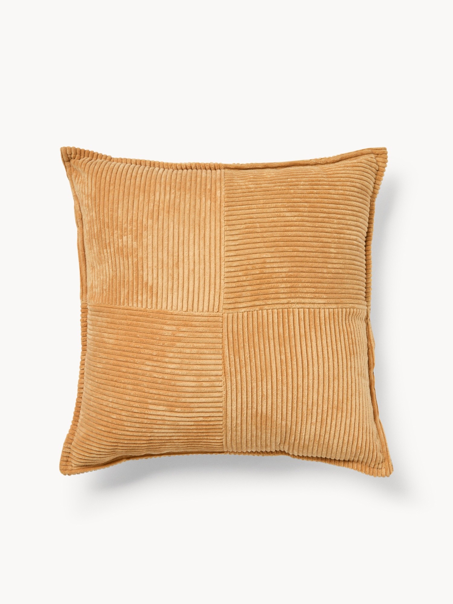 Corduroy Cushion 45x45cm  - Discounted Price, Ocra Yellow, large image number 0