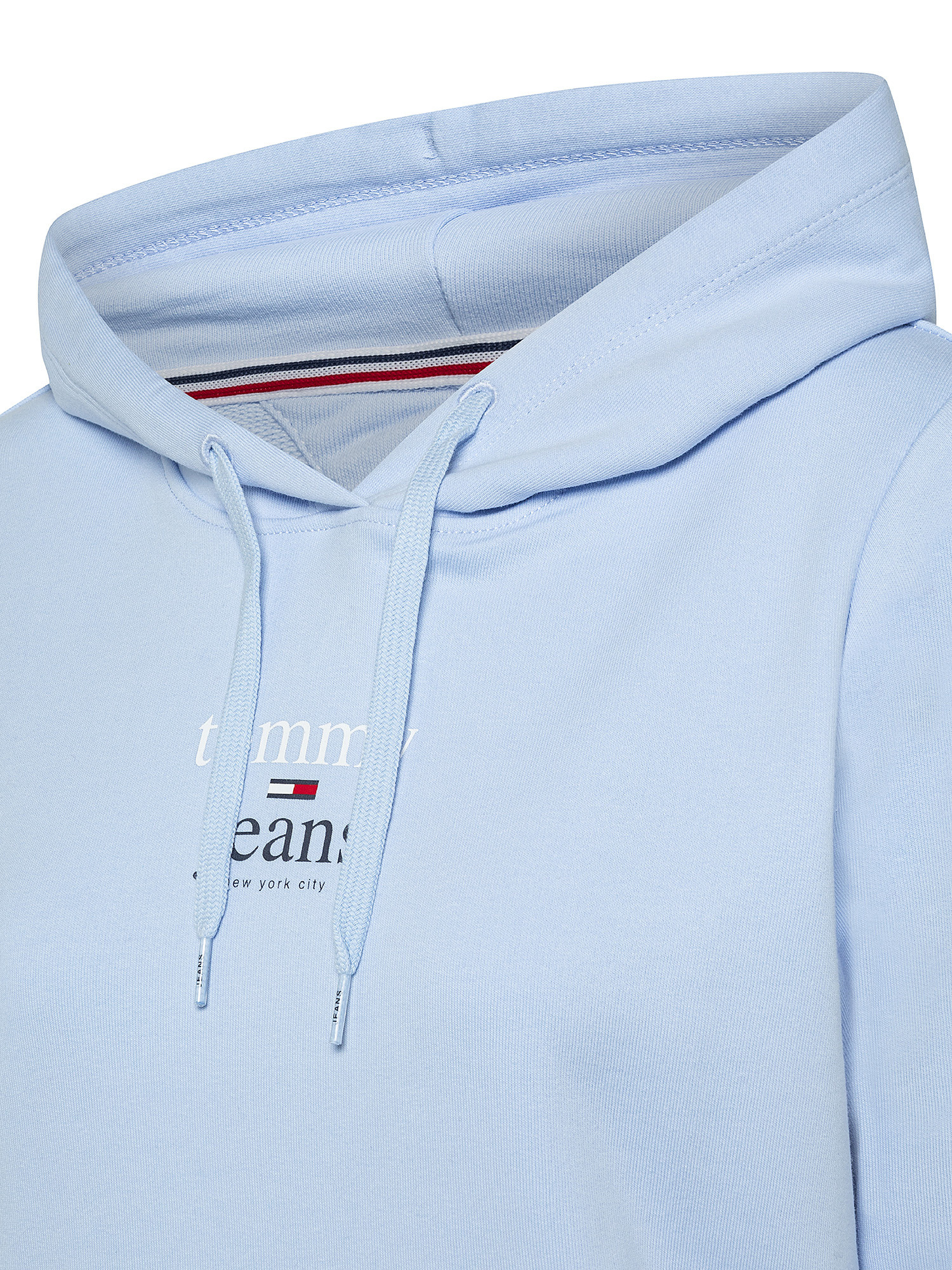 Hooded sweatshirt with logo, Light Blue, large image number 2