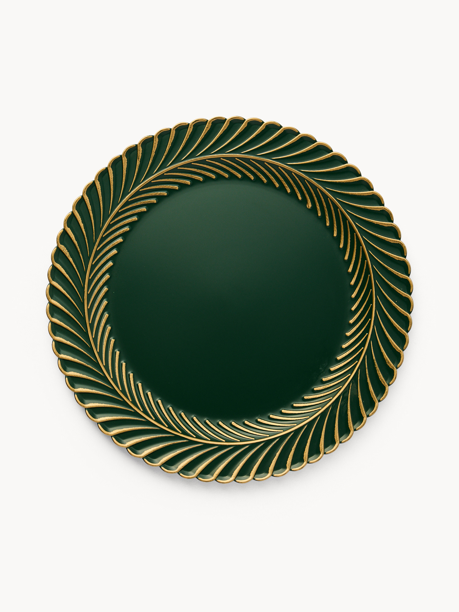 Sottopiatto con falda lavorata, Oro, large image number 0