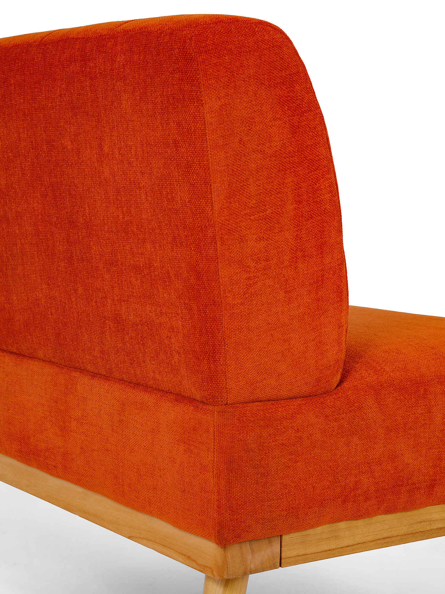 Divanetto loveseat in velluto Florence, Arancione, large image number 2