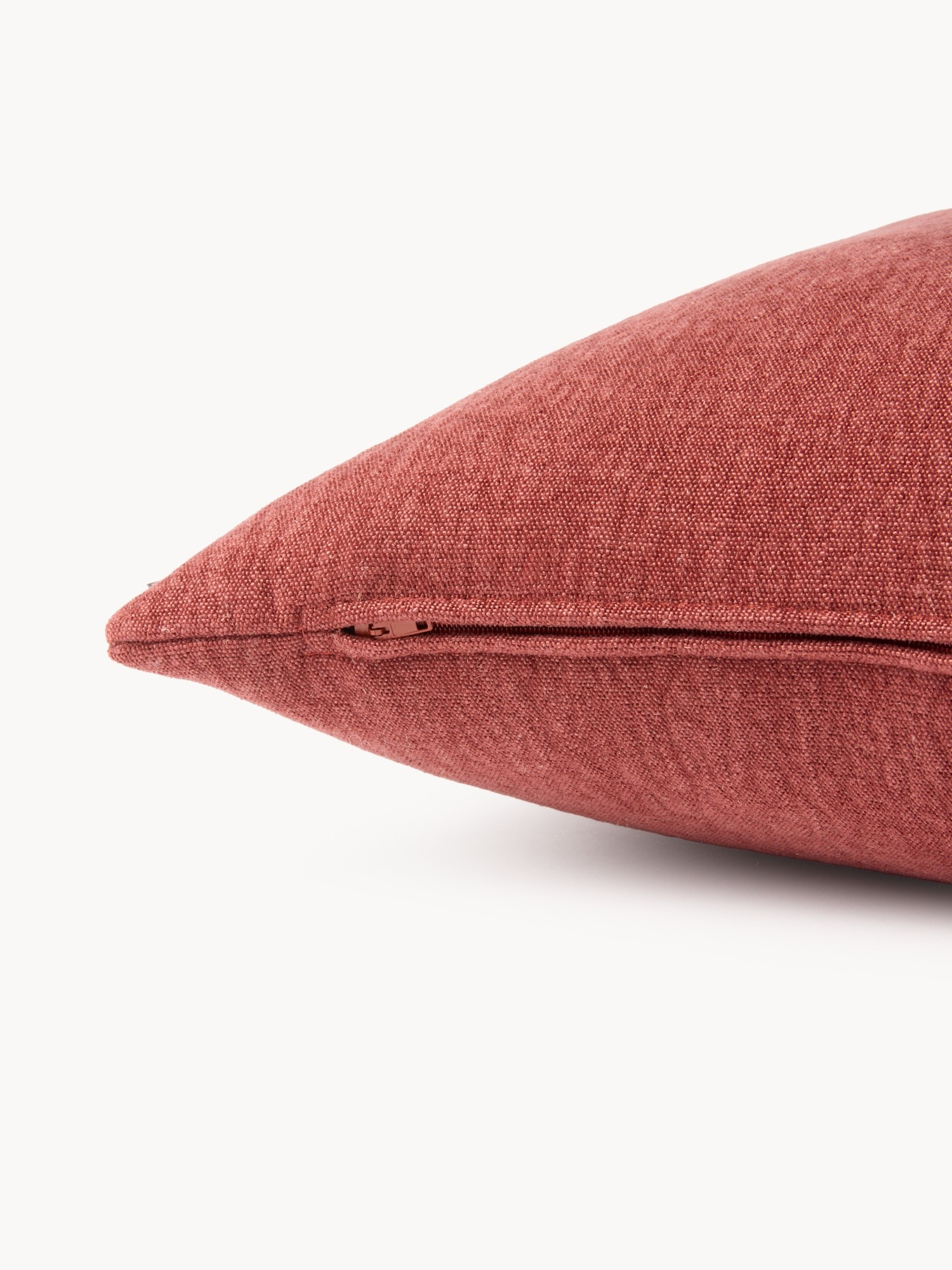 Cuscino con lino made in Italy 45x45cm, Rosso, large image number 1