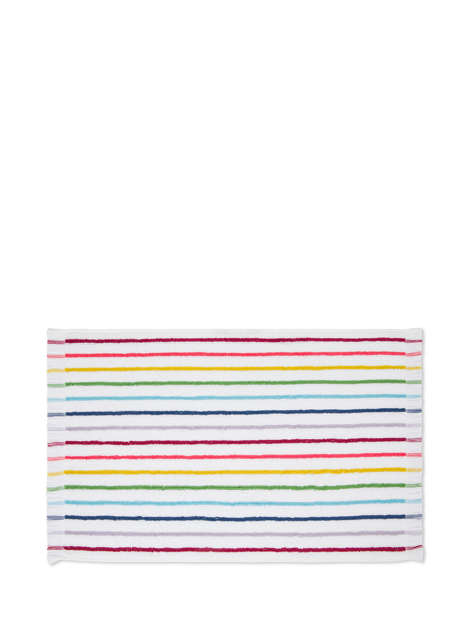 Striped cotton terry towel, Multicolor, large image number 1