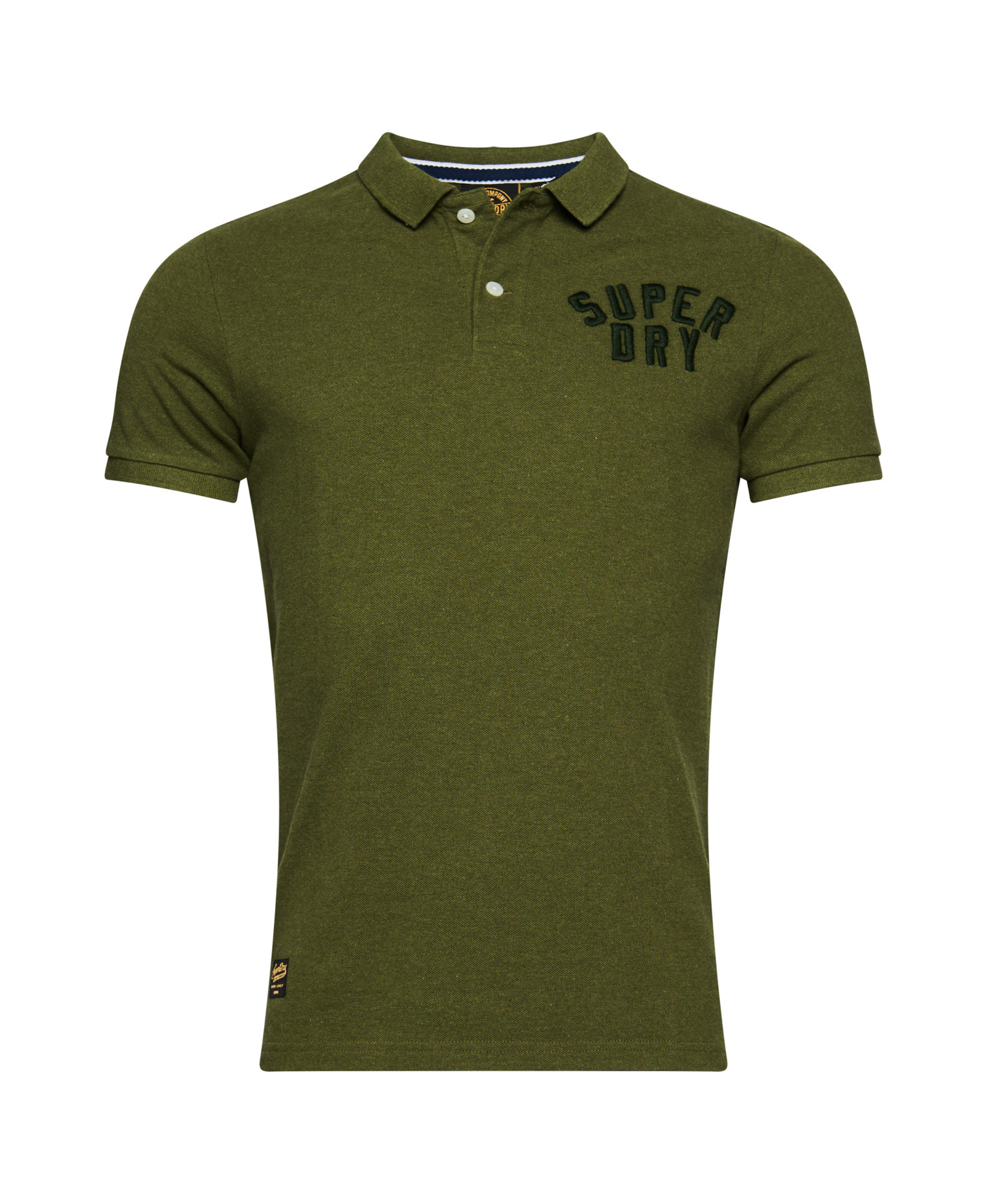 Superdry - Polo in cotone piquet con logo, Verde, large image number 0